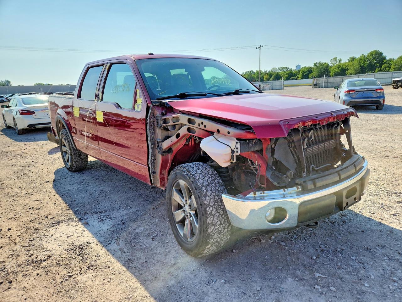 2014 Ford F150 Supercrew Maroon vin: 1FTFW1EF1EKF84674