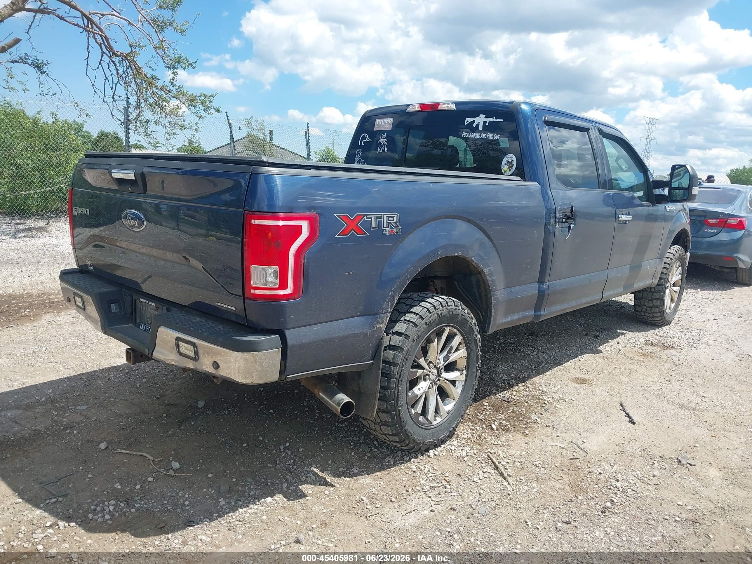 2015 Ford F-150 King Ranch/lariat/platinum/xl/xlt Dark Blue vin: 1FTFW1EF1FFB01713