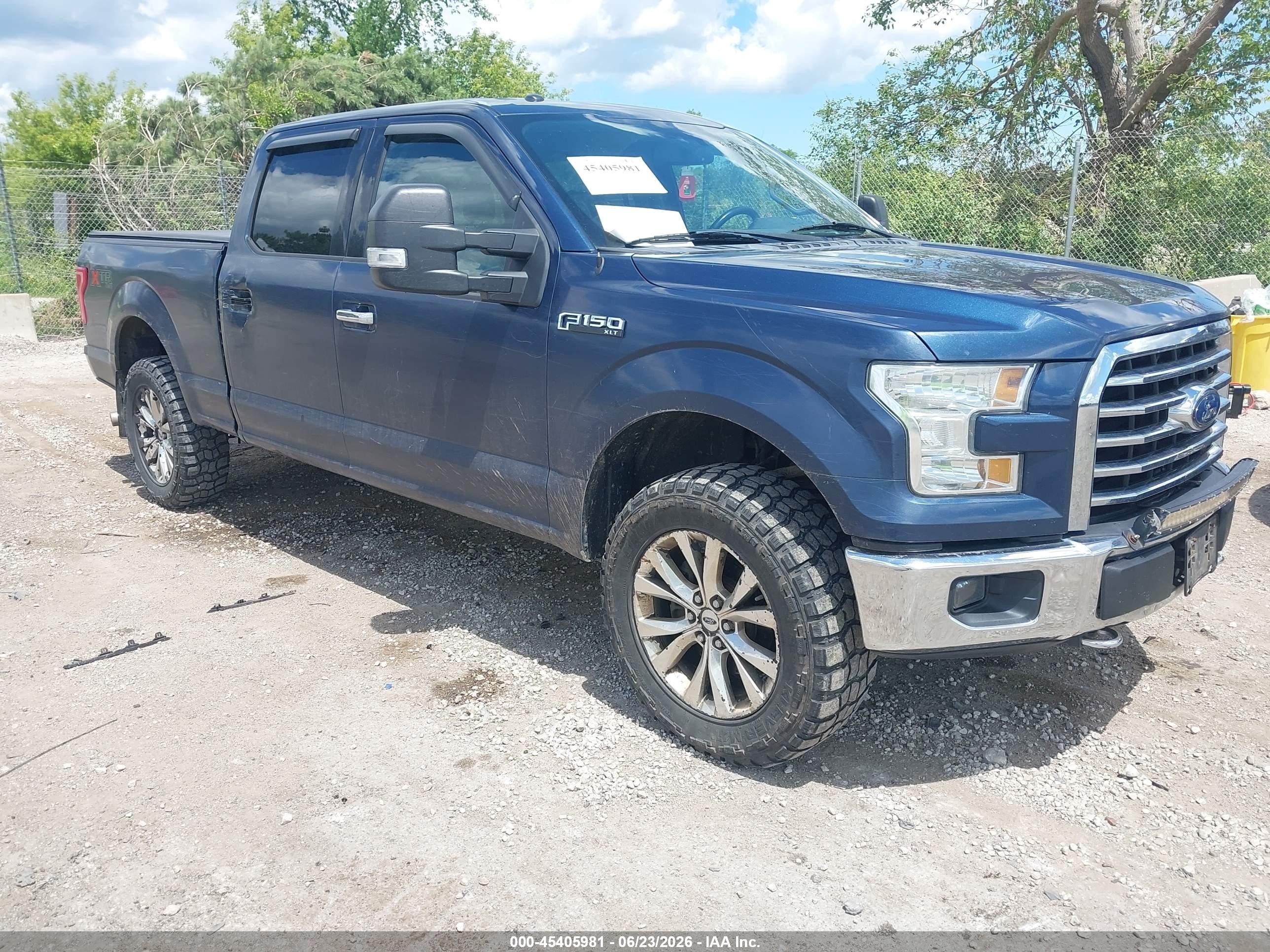 2015 Ford F-150 King Ranch/lariat/platinum/xl/xlt Dark Blue vin: 1FTFW1EF1FFB01713