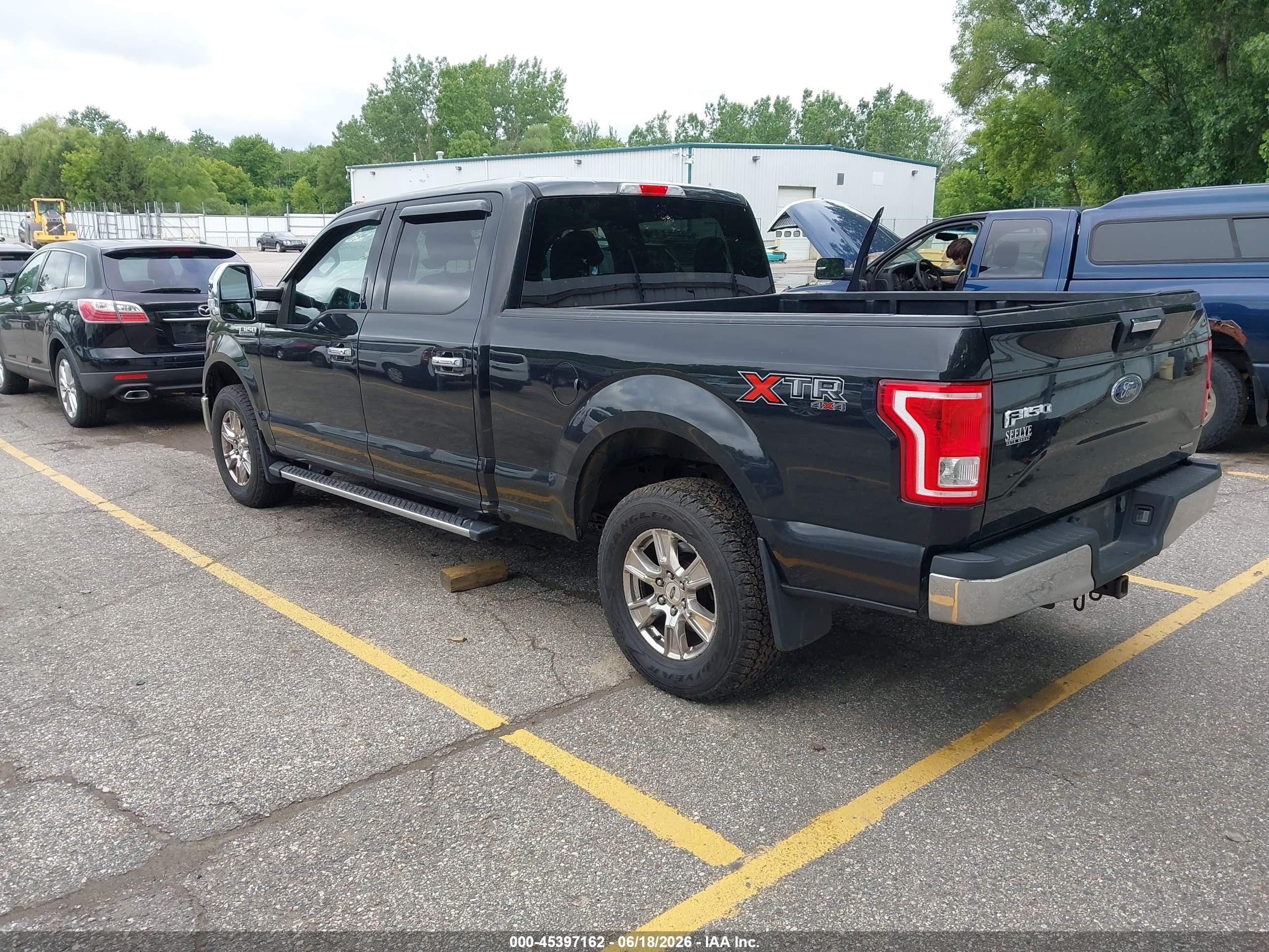 2015 Ford F-150 Xlt Black vin: 1FTFW1EF1FFB15241