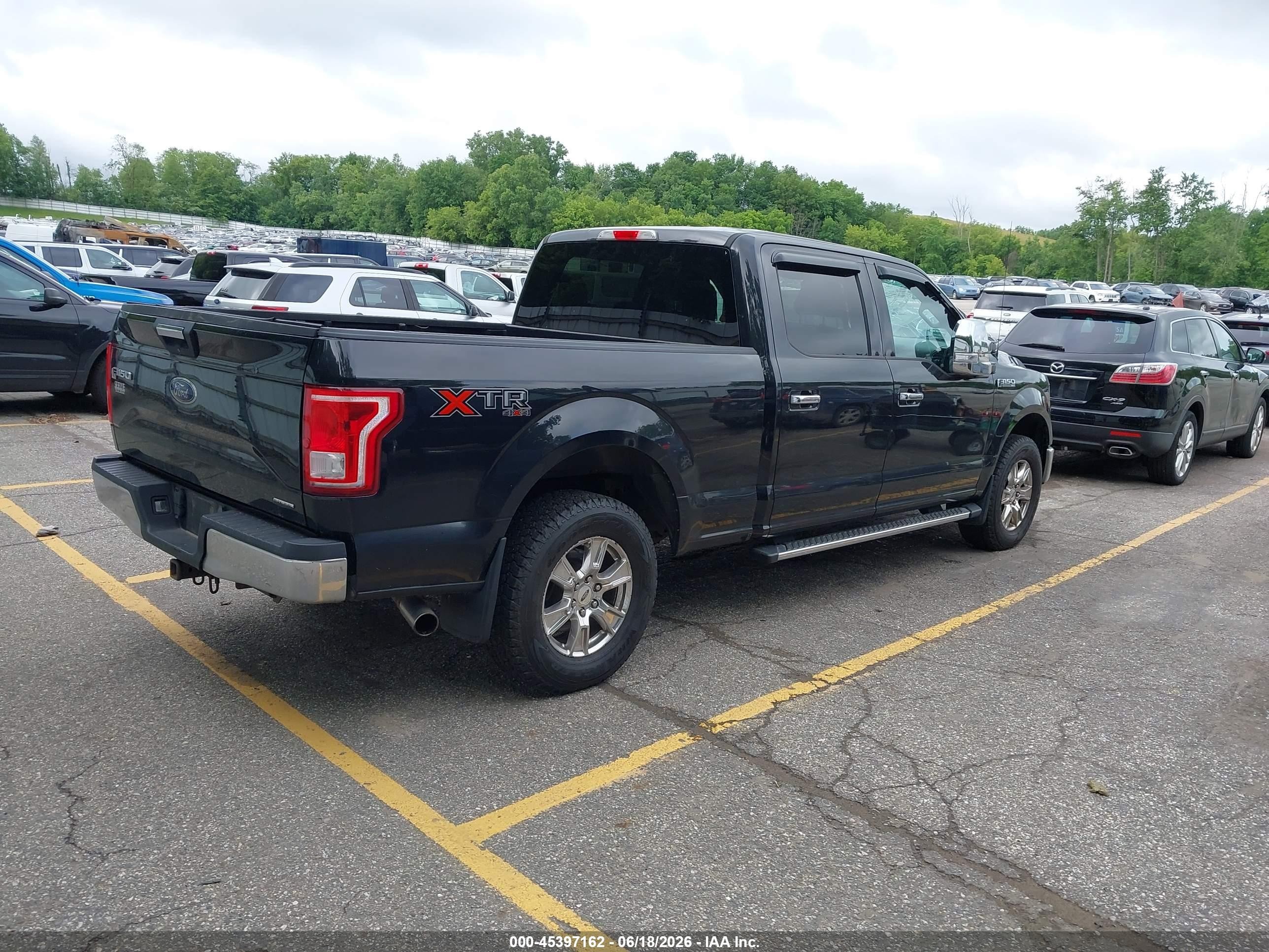 2015 Ford F-150 Xlt Black vin: 1FTFW1EF1FFB15241