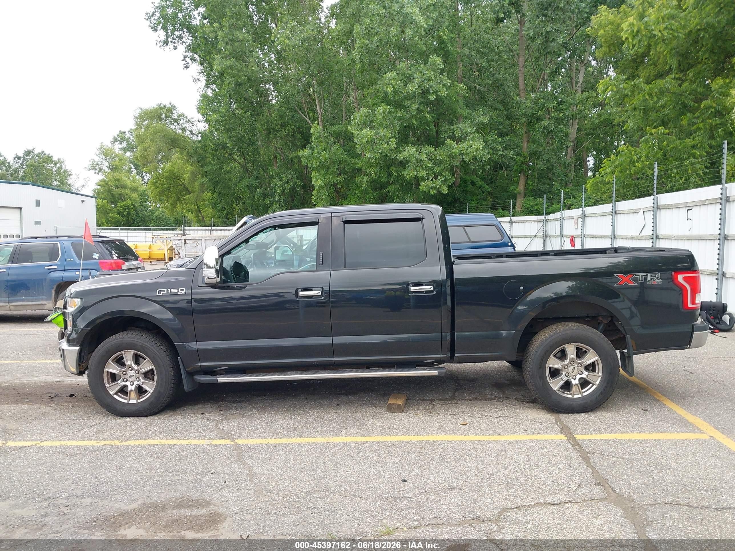 2015 Ford F-150 Xlt Black vin: 1FTFW1EF1FFB15241