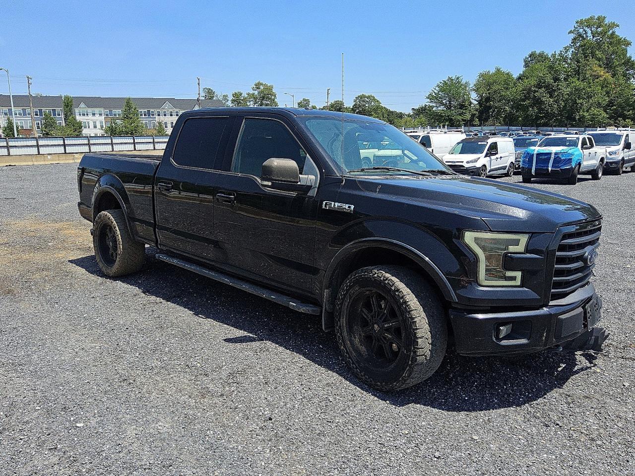 2015 Ford F150 Supercrew Black vin: 1FTFW1EF1FFC00158