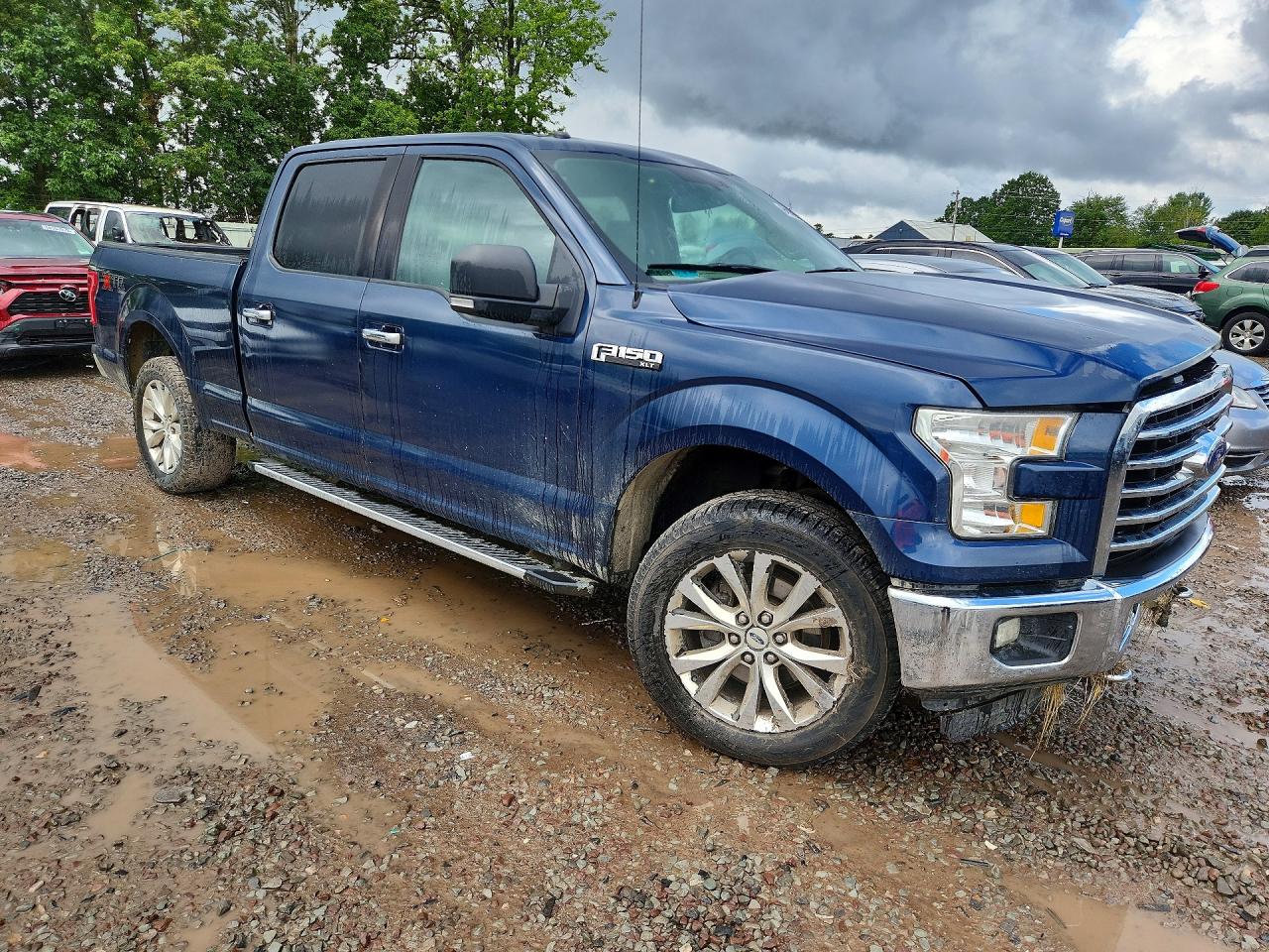 2015 Ford F150 Supercrew Blue vin: 1FTFW1EF1FFC08132