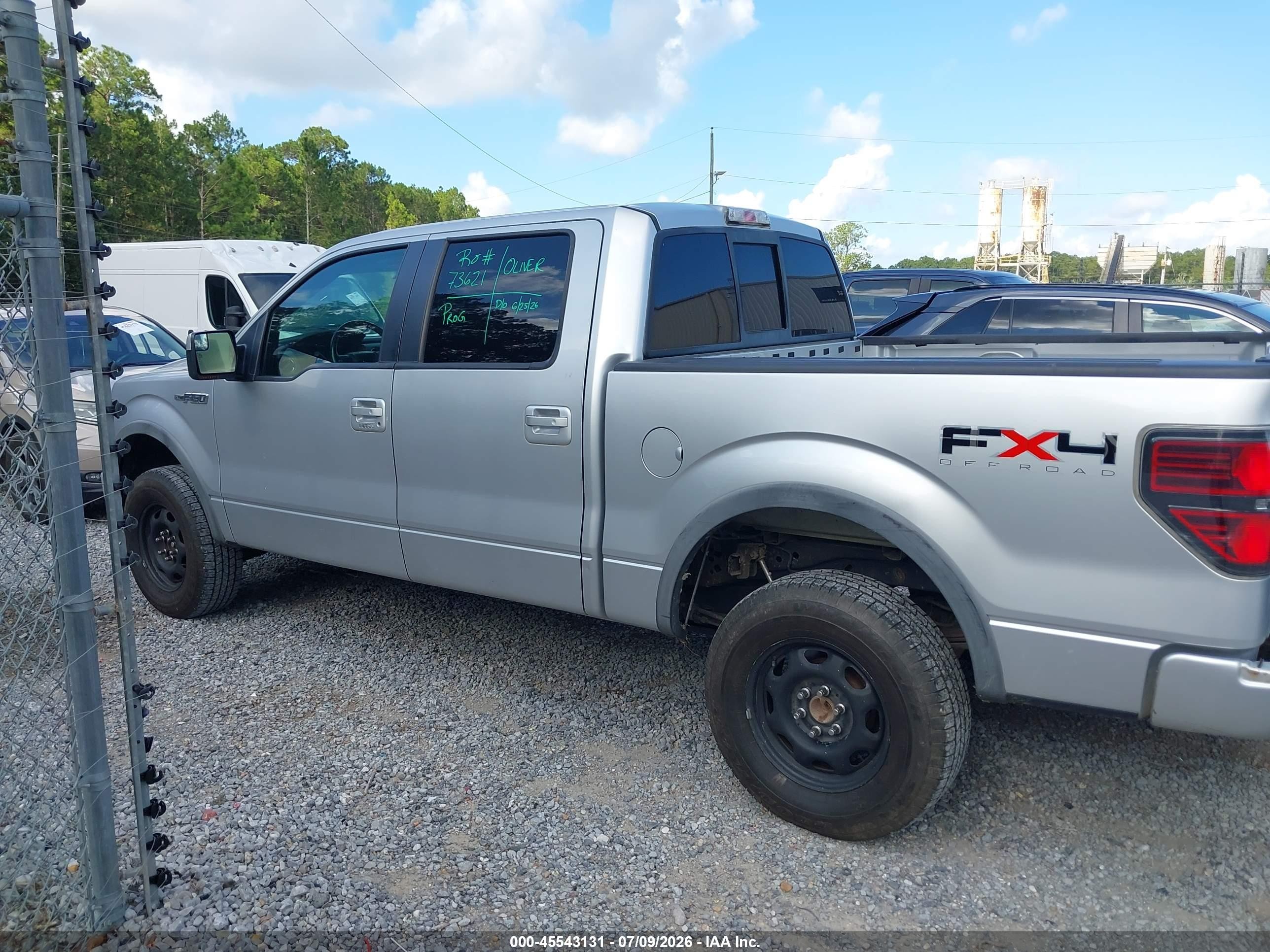 2011 Ford F-150 Fx4/king Ranch/lariat/platinum/xl/xlt Silver vin: 1FTFW1EF2BFB95613