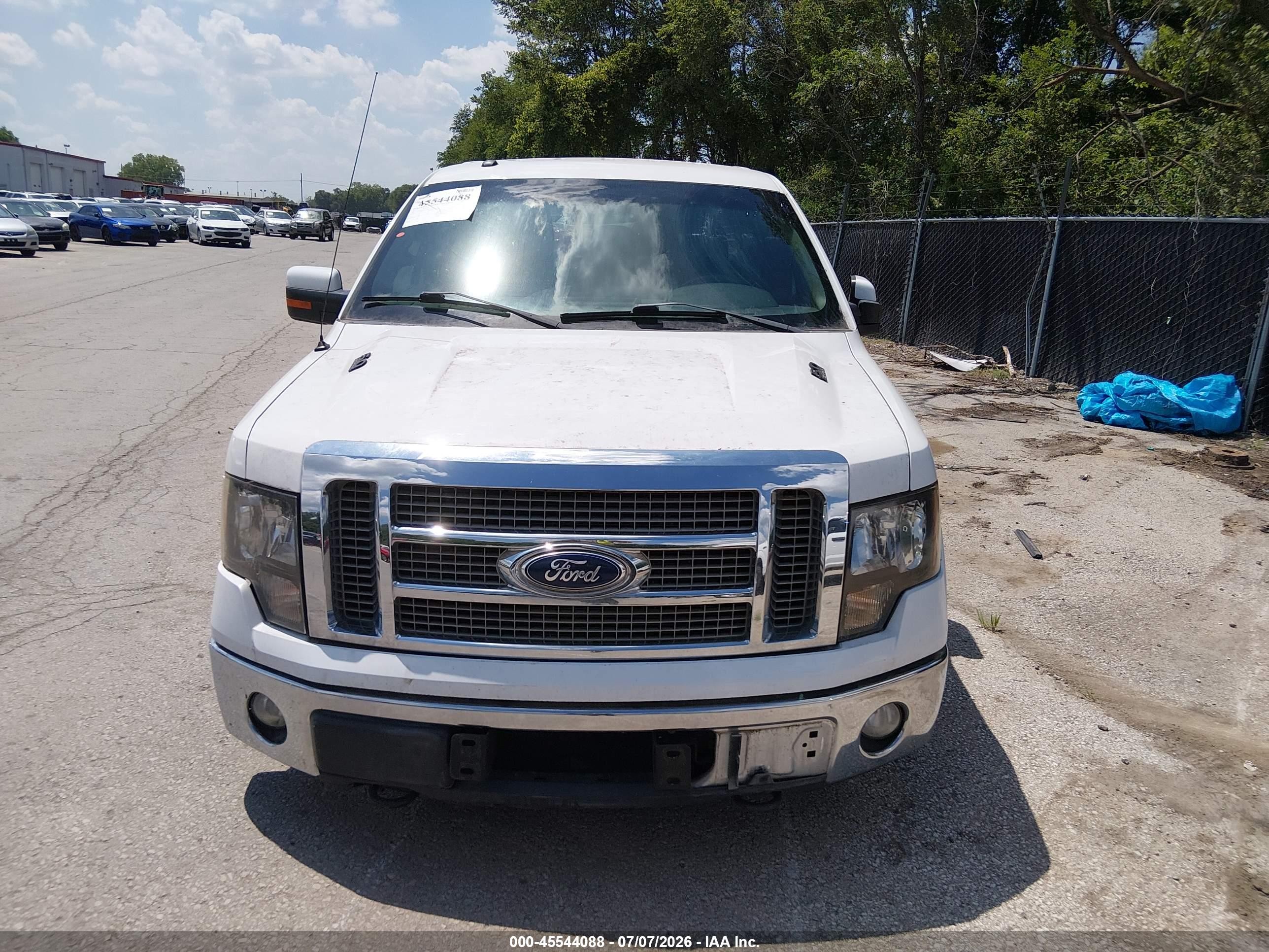 2011 Ford F-150 Lariat White vin: 1FTFW1EF2BFC50187