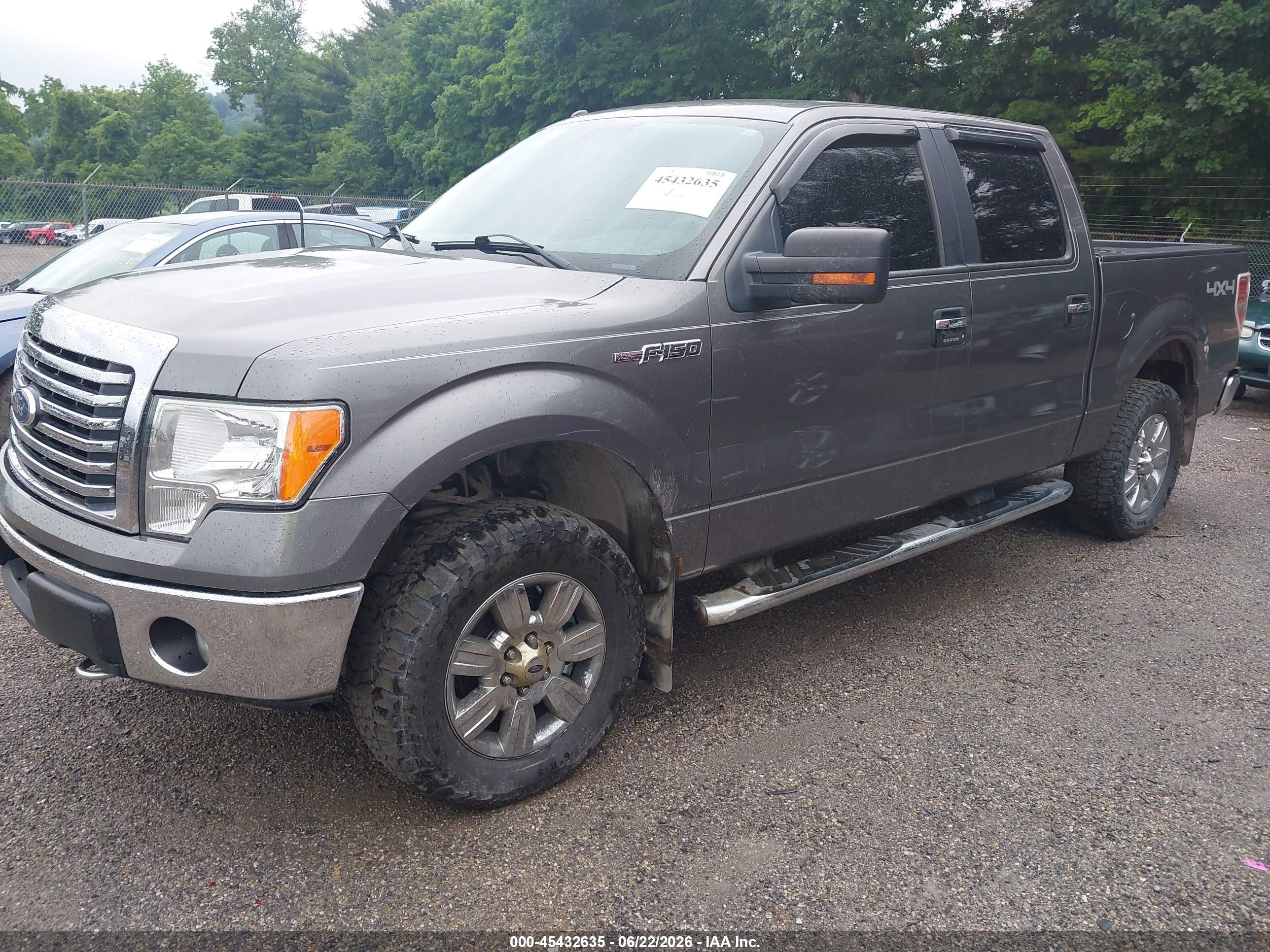 2011 Ford F-150 Fx4/king Ranch/lariat/platinum/xl/xlt Gray vin: 1FTFW1EF2BFD07360