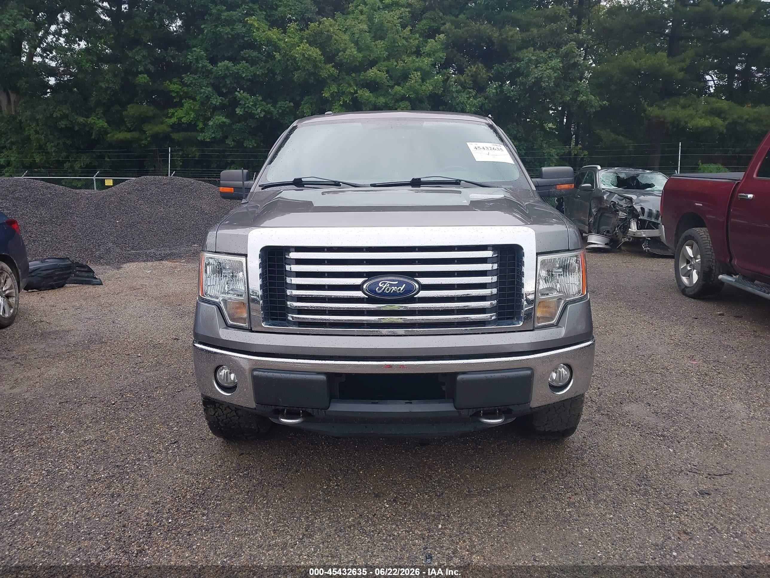 2011 Ford F-150 Fx4/king Ranch/lariat/platinum/xl/xlt Gray vin: 1FTFW1EF2BFD07360