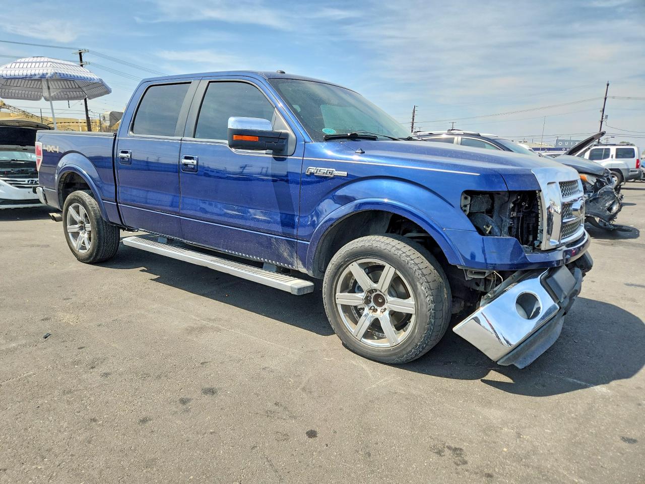 2012 Ford F150 Supercrew Blue vin: 1FTFW1EF2CFC10628