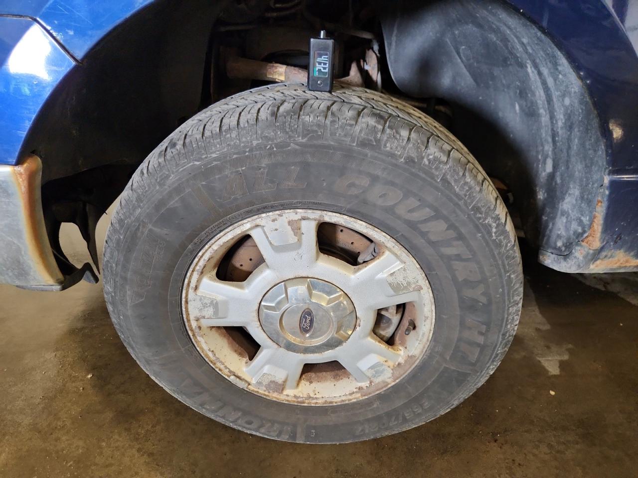 2012 Ford F150 Supercrew Blue vin: 1FTFW1EF2CFC43810 Damage: Left Front Wheel, Curb Rash, > 12 Inches