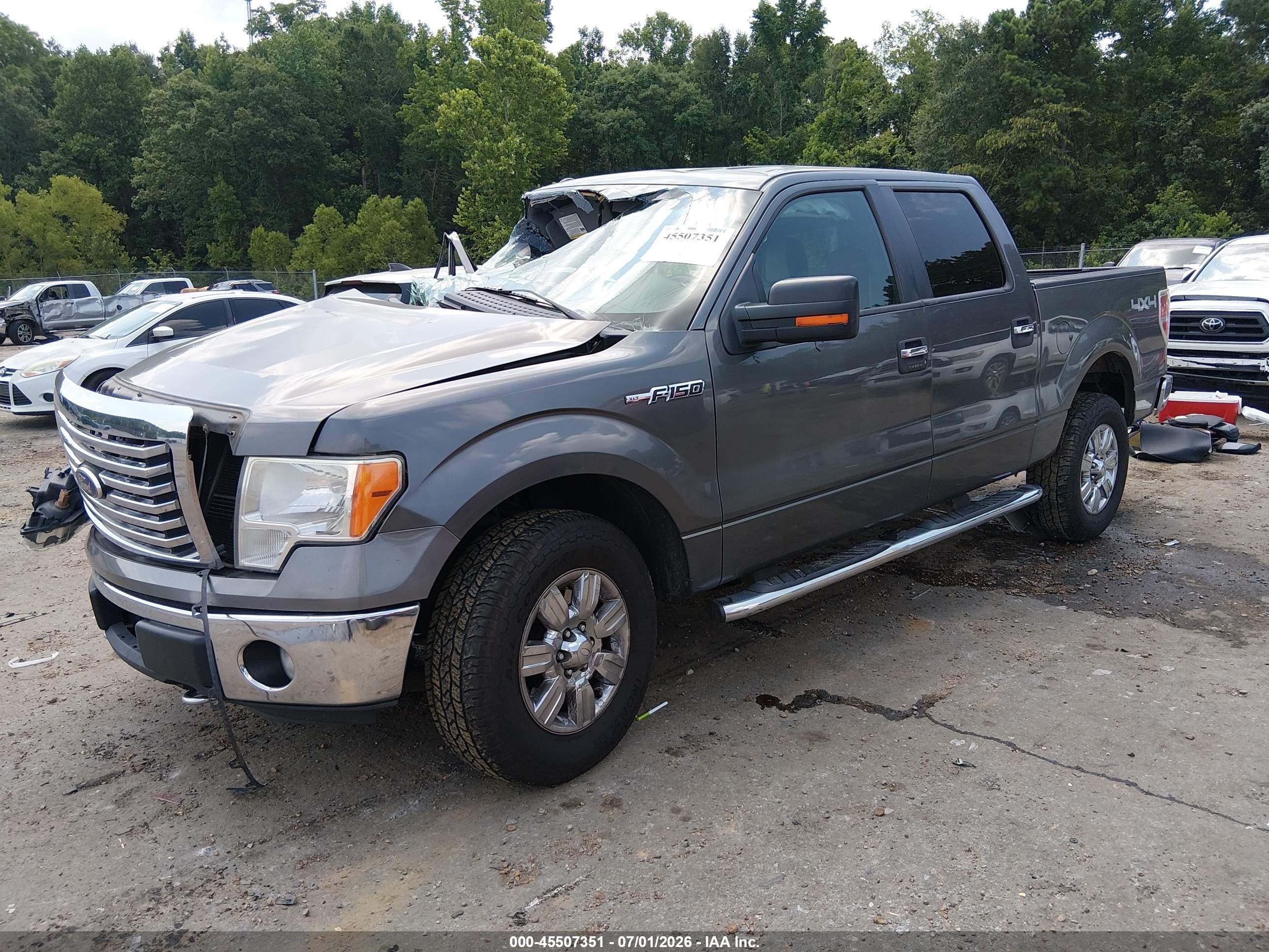 2012 Ford F-150 Xlt Gray vin: 1FTFW1EF2CKD29870