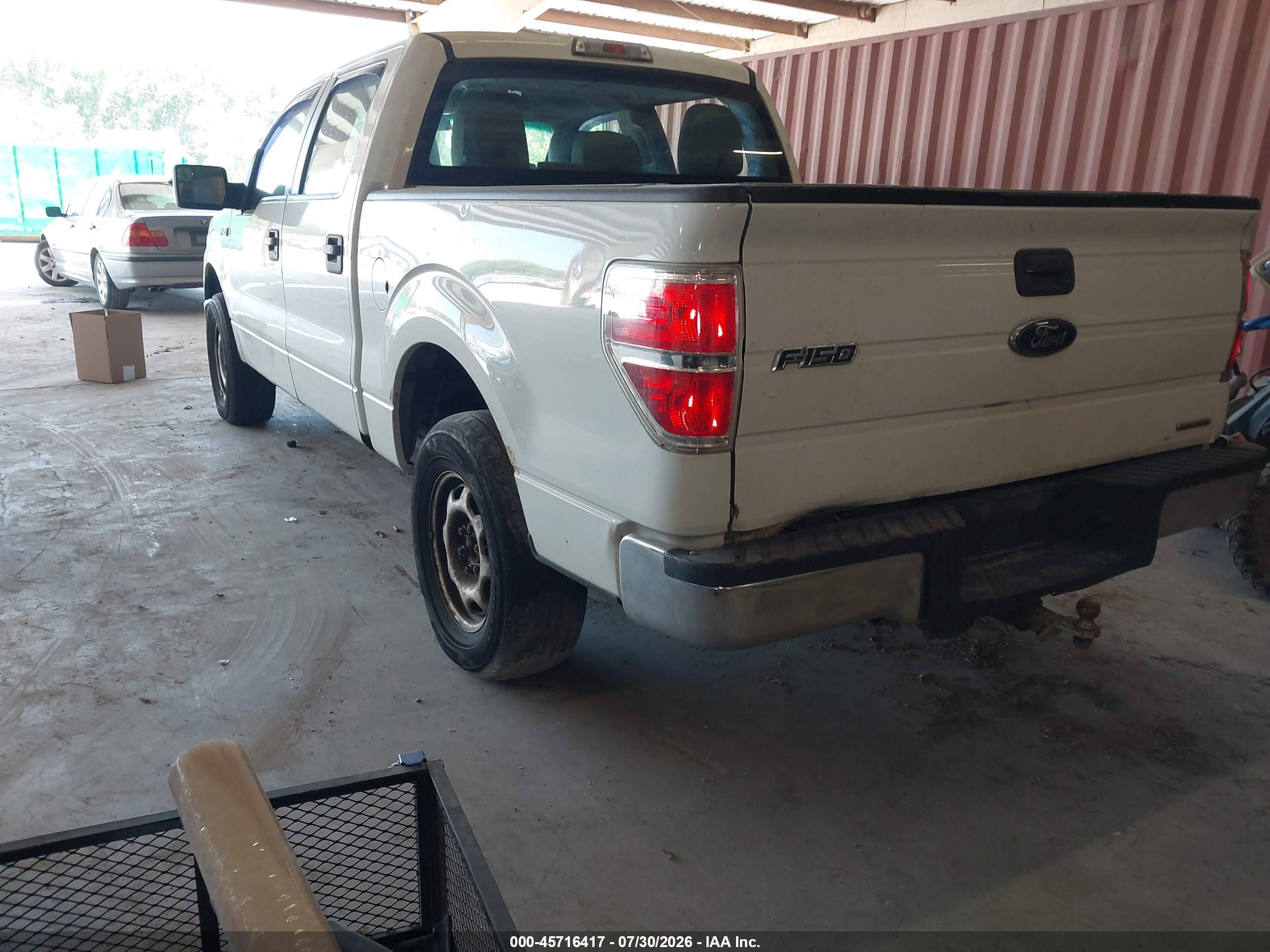 2012 Ford F-150 Xl White vin: 1FTFW1EF2CKE34599
