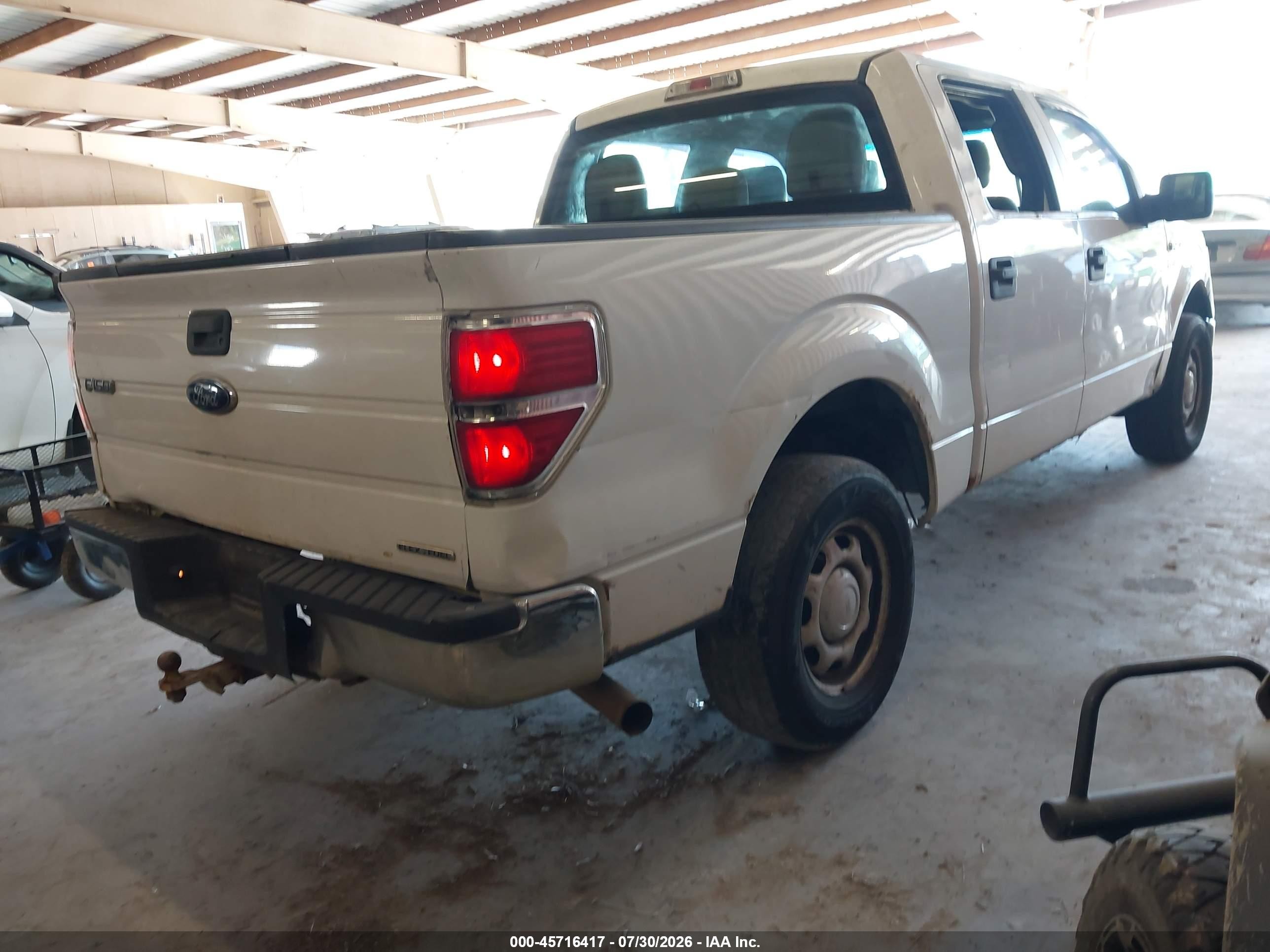 2012 Ford F-150 Xl White vin: 1FTFW1EF2CKE34599