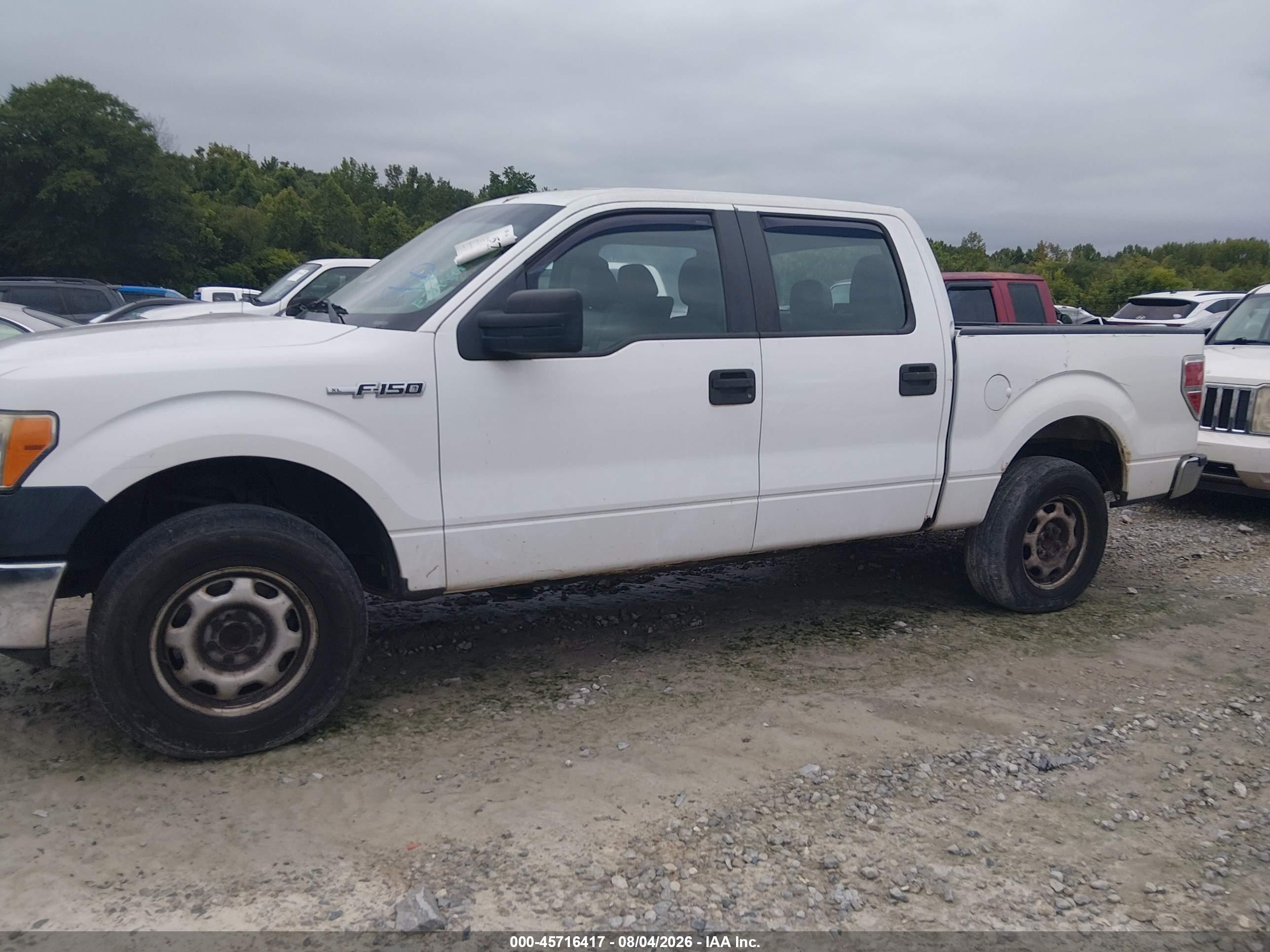 2012 Ford F-150 Xl White vin: 1FTFW1EF2CKE34599