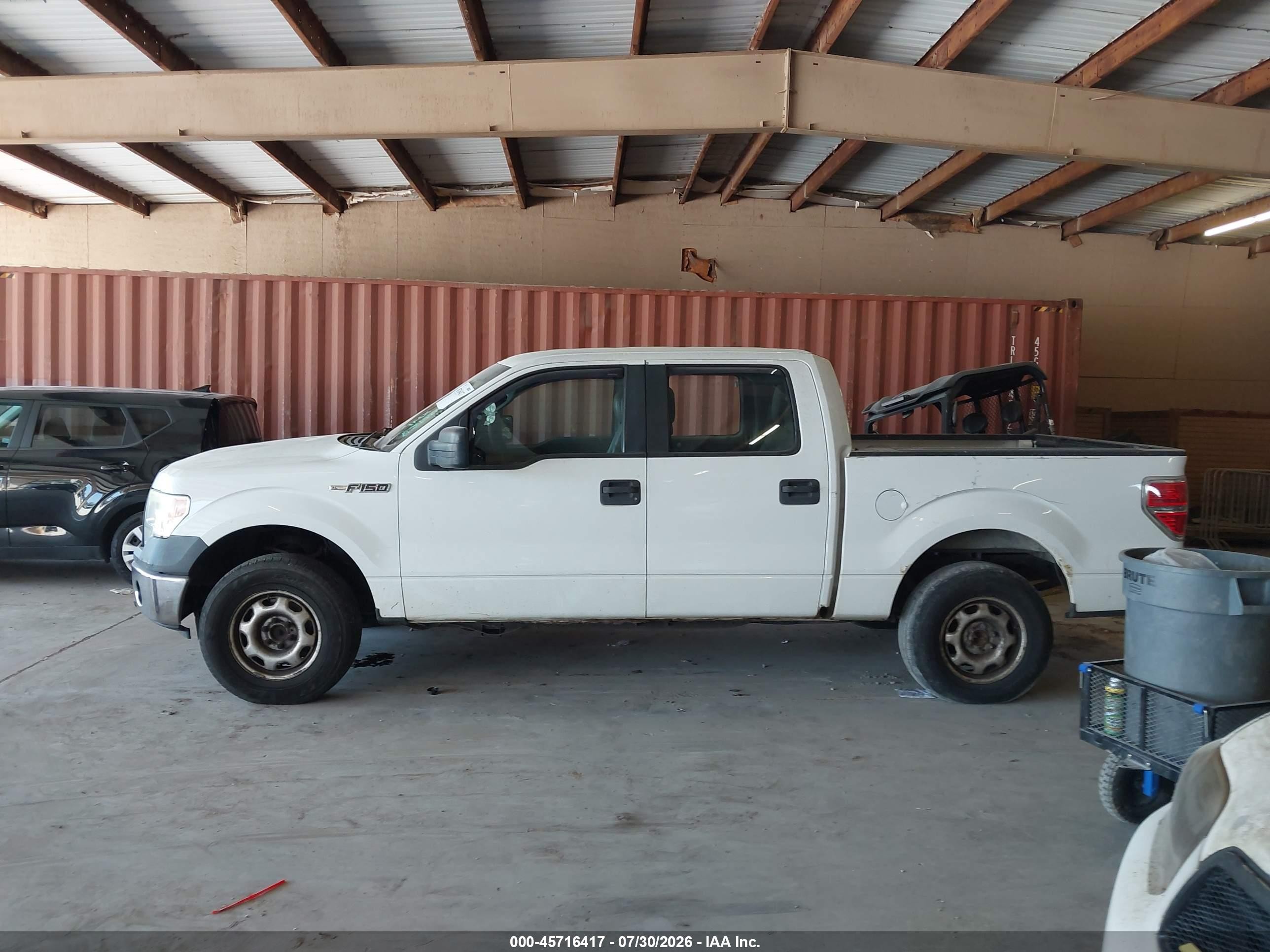2012 Ford F-150 Xl White vin: 1FTFW1EF2CKE34599