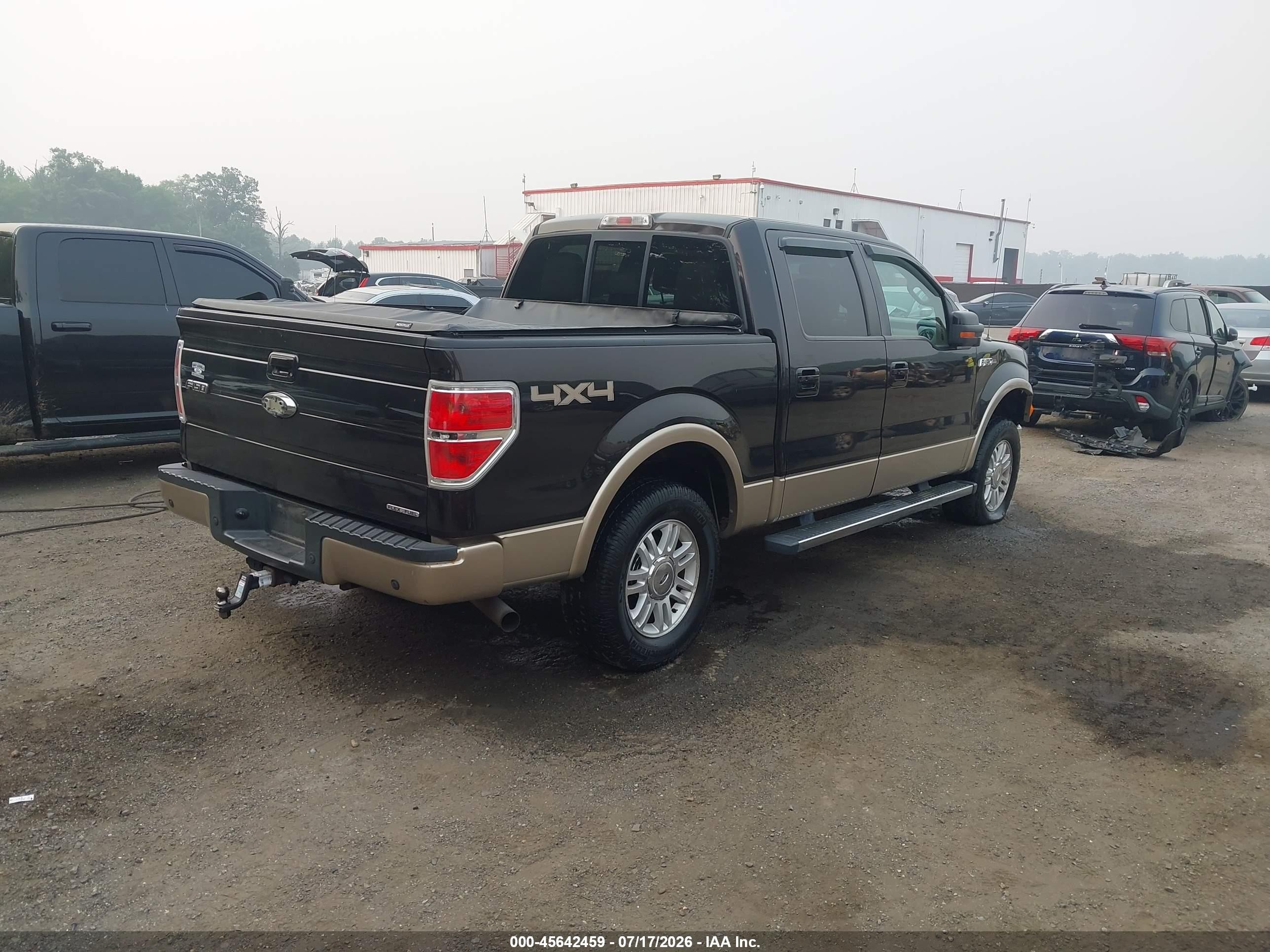 2013 Ford F-150 Lariat Black vin: 1FTFW1EF2DFA57962