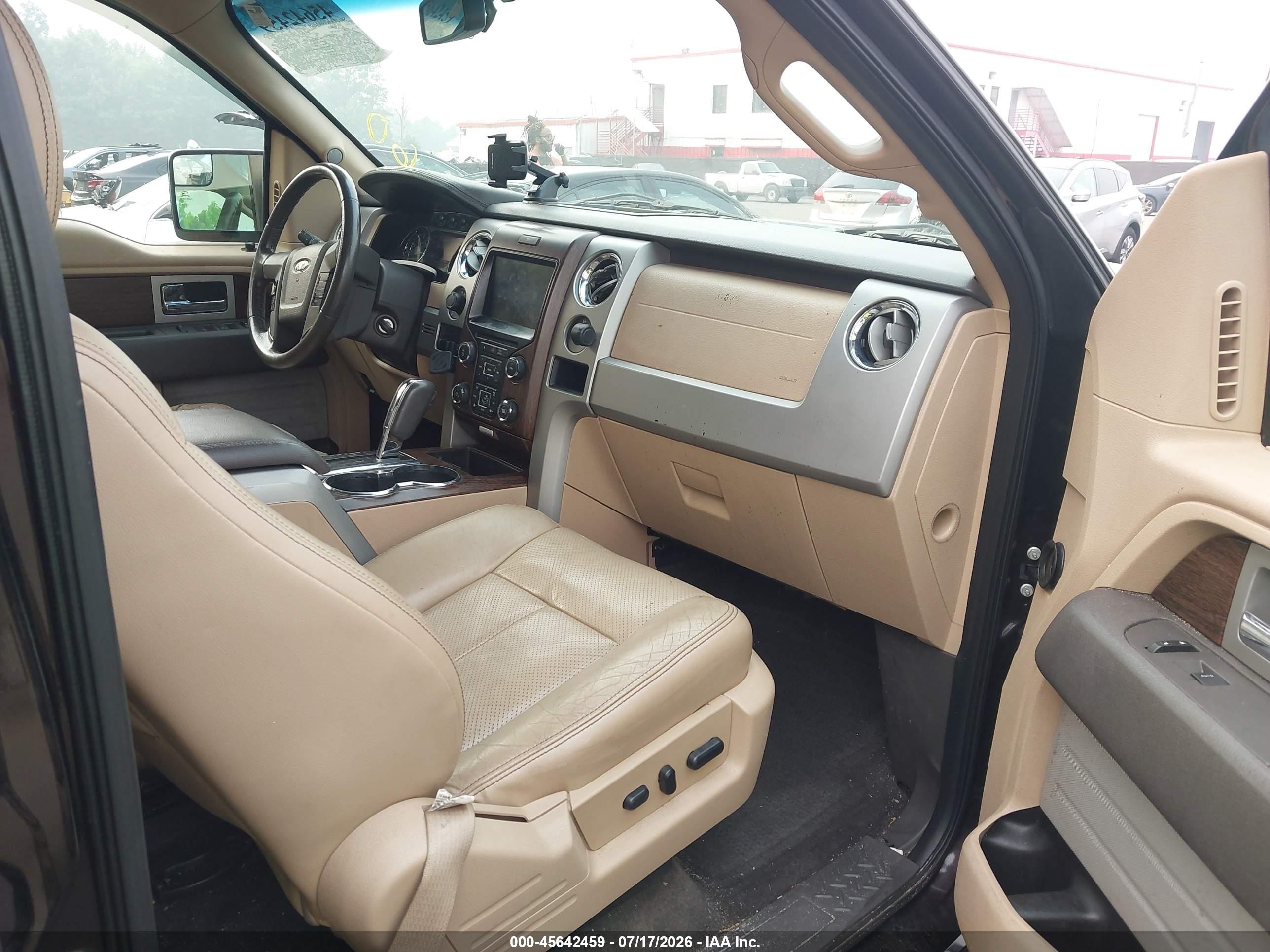 2013 Ford F-150 Lariat Black vin: 1FTFW1EF2DFA57962