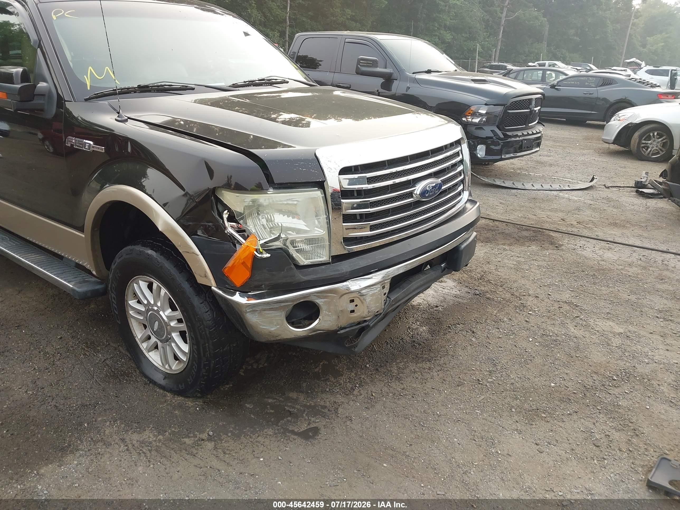 2013 Ford F-150 Lariat Black vin: 1FTFW1EF2DFA57962