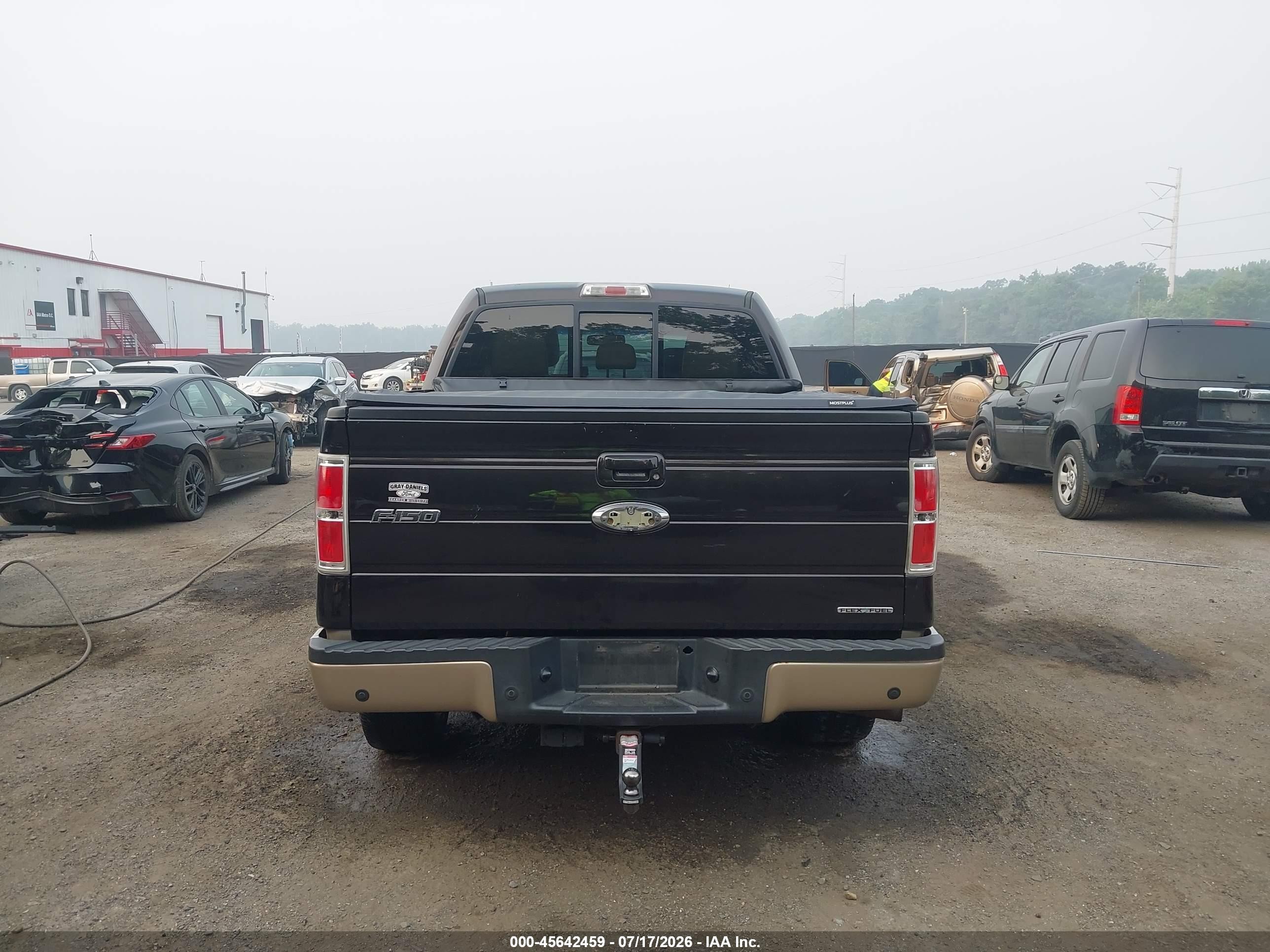 2013 Ford F-150 Lariat Black vin: 1FTFW1EF2DFA57962