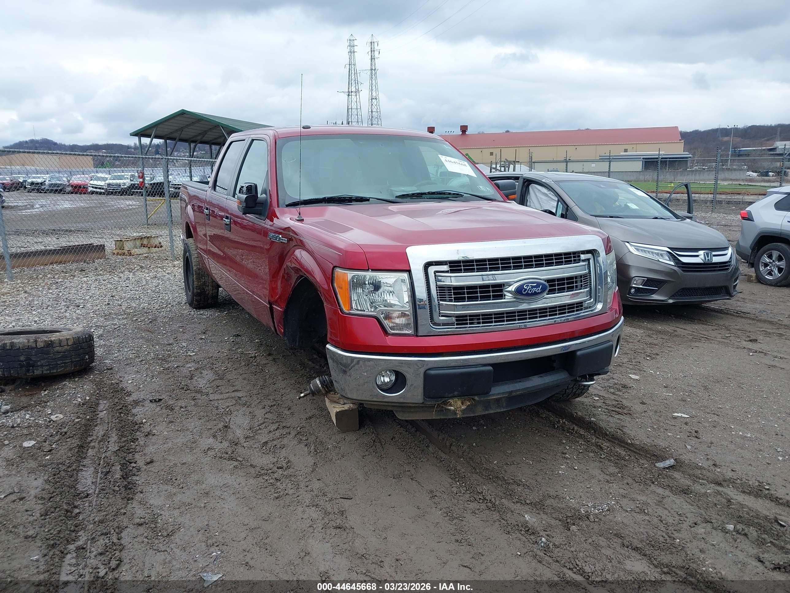 2013 Ford F-150 Xlt Red vin: 1FTFW1EF2DFB35513