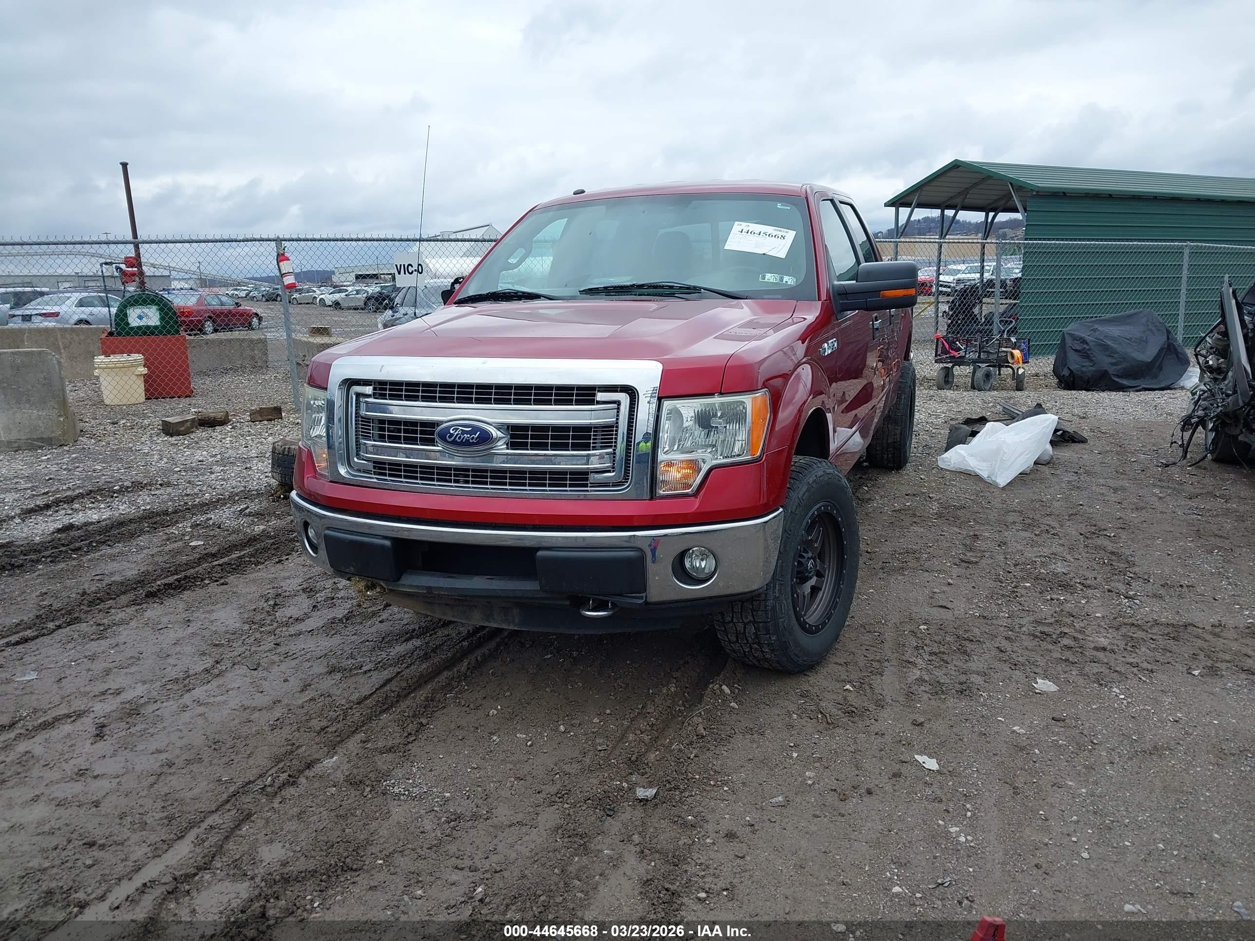 2013 Ford F-150 Xlt Red vin: 1FTFW1EF2DFB35513