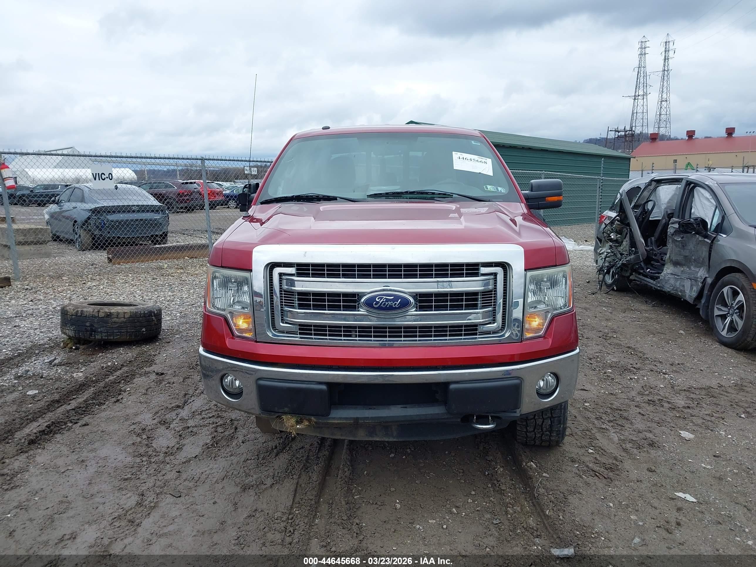 2013 Ford F-150 Xlt Red vin: 1FTFW1EF2DFB35513