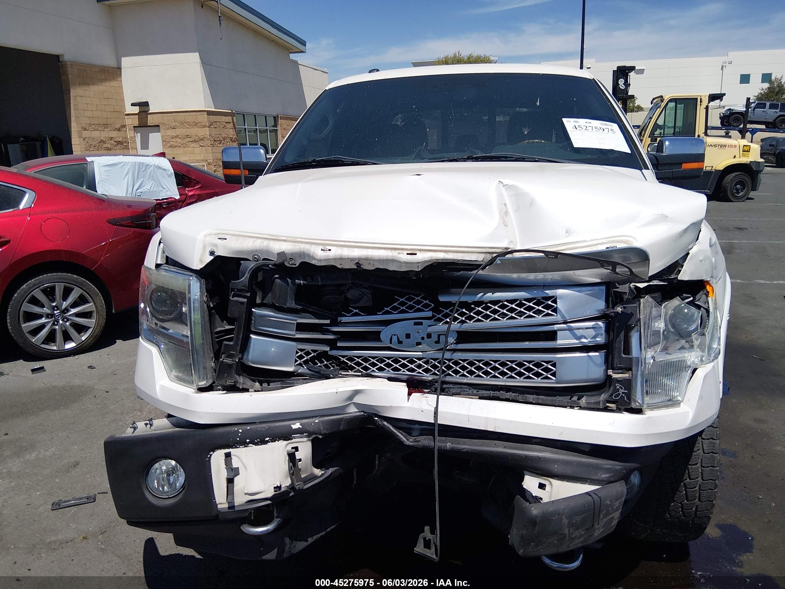 2013 Ford F-150 Platinum White vin: 1FTFW1EF2DFD11377