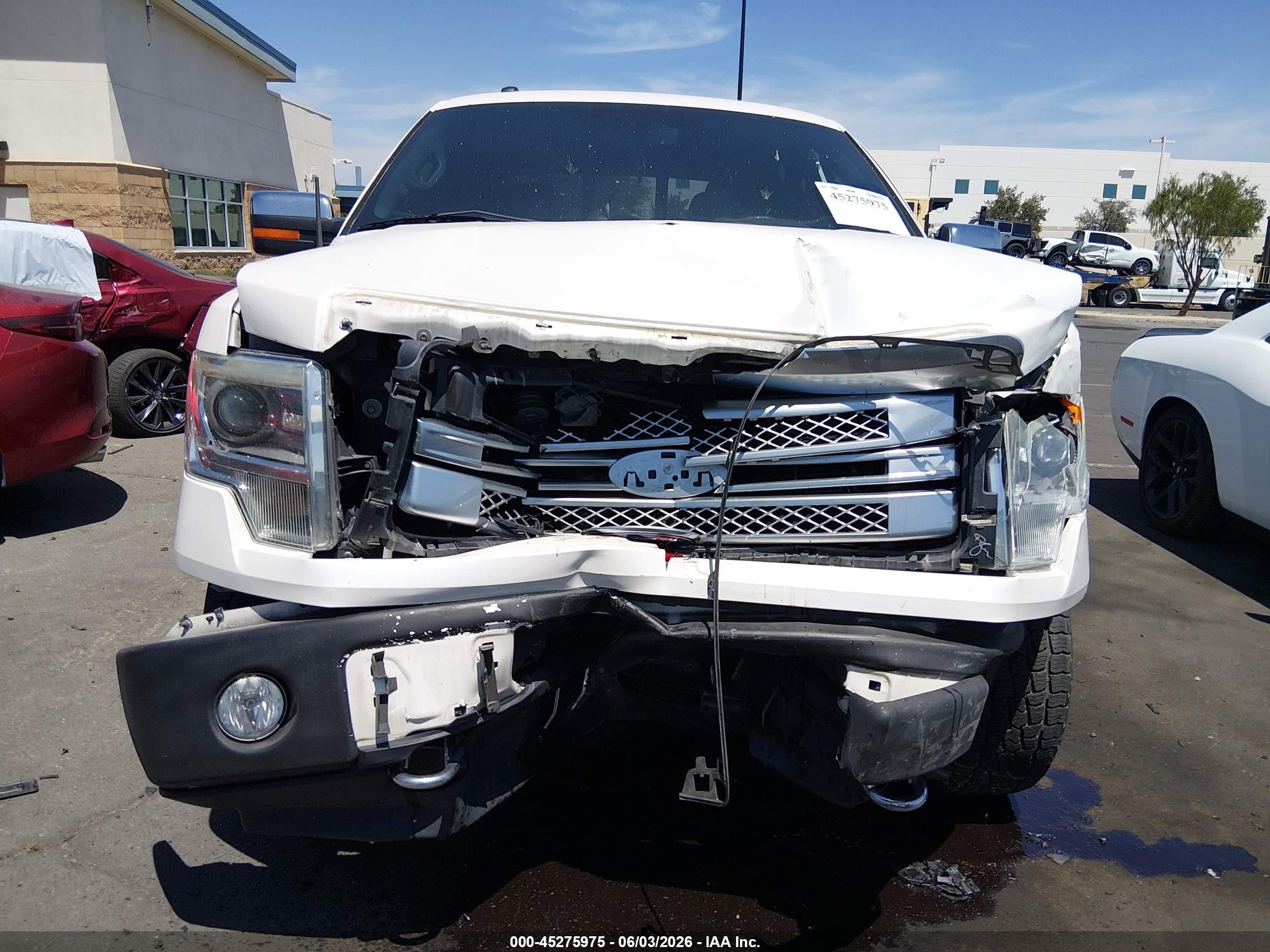 2013 Ford F-150 Platinum White vin: 1FTFW1EF2DFD11377