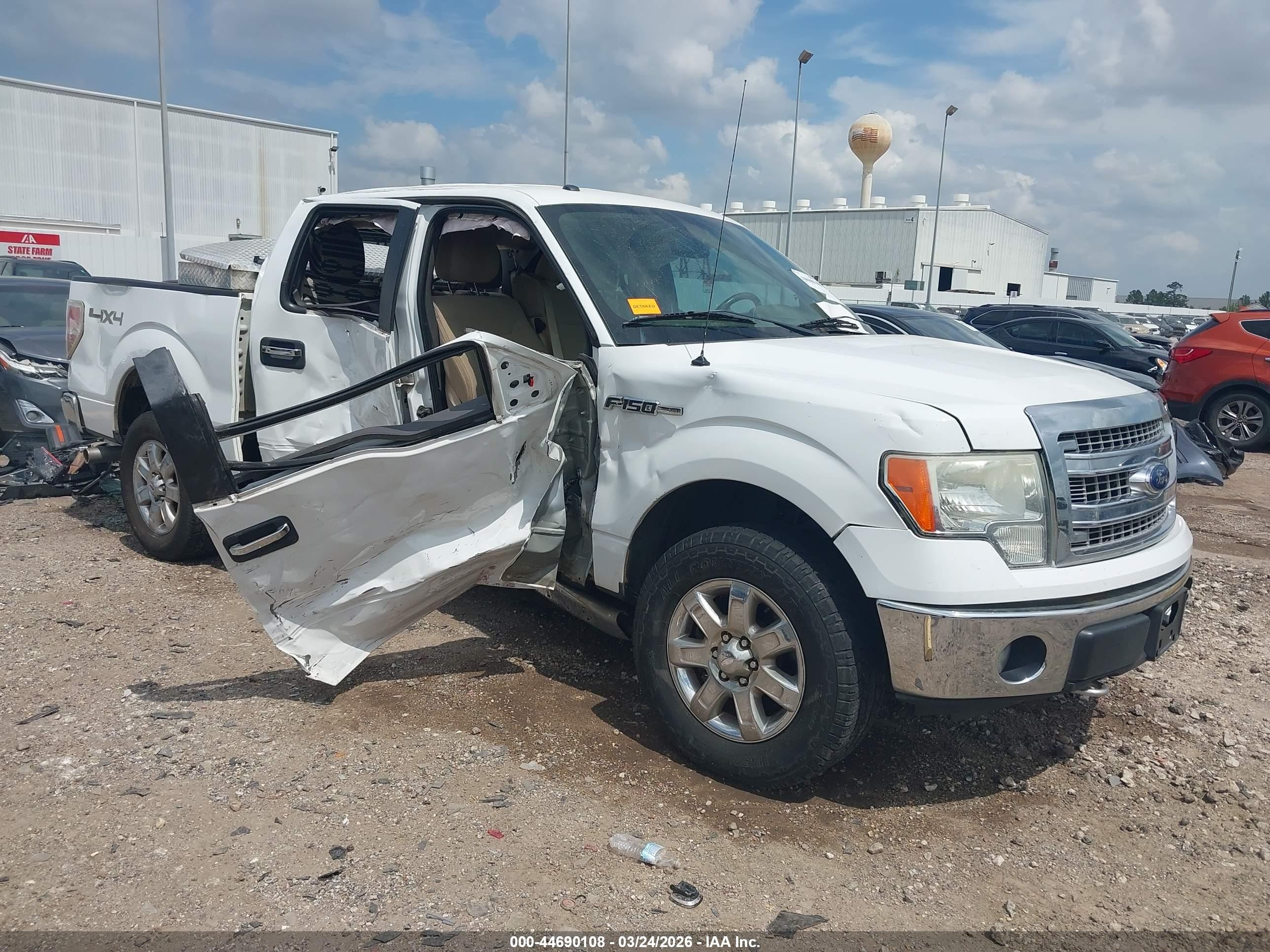 2013 Ford F-150 Xlt Белый vin: 1FTFW1EF2DKD64538