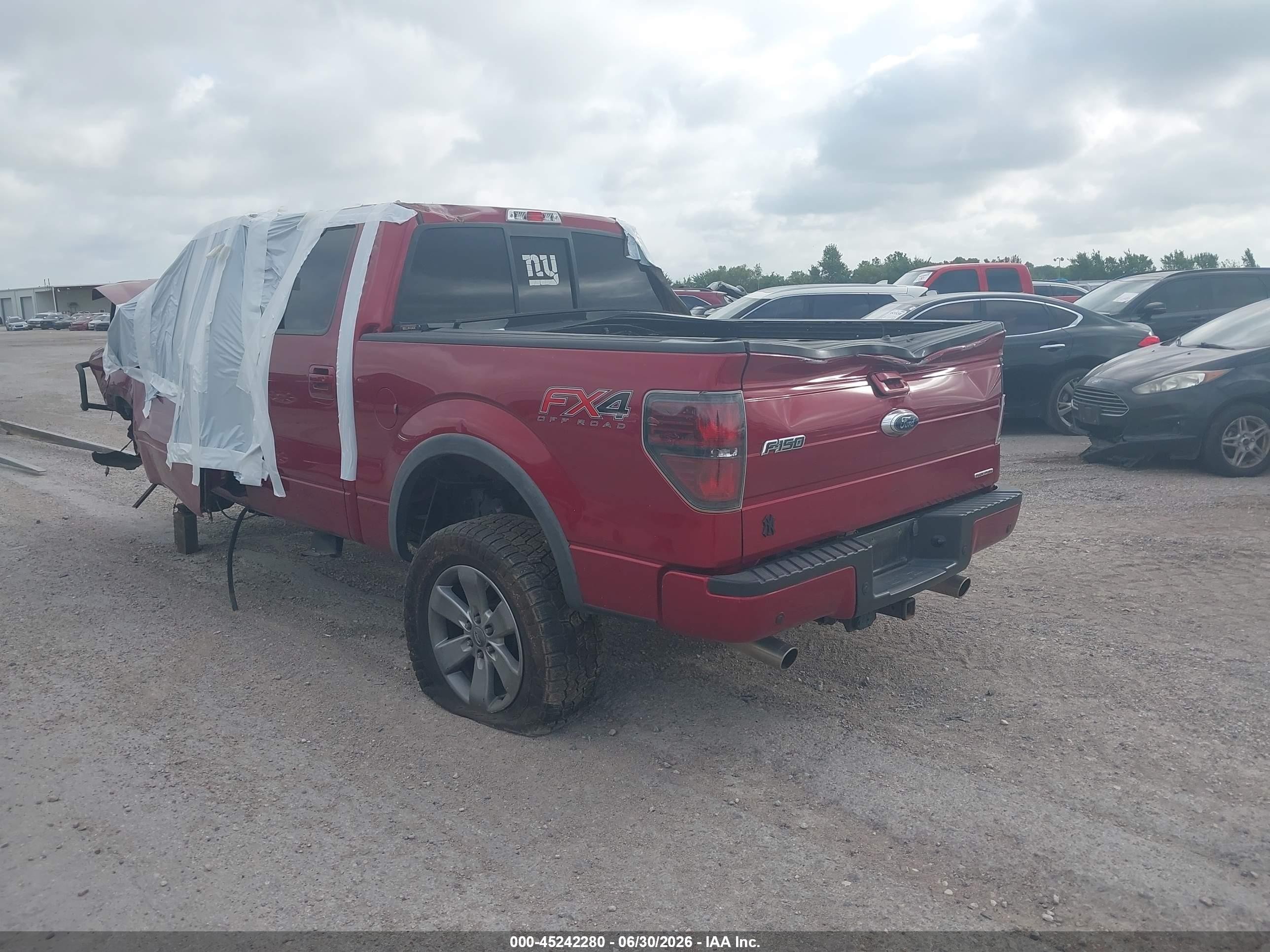 2013 Ford F-150 Fx4 Burgundy vin: 1FTFW1EF2DKD72381