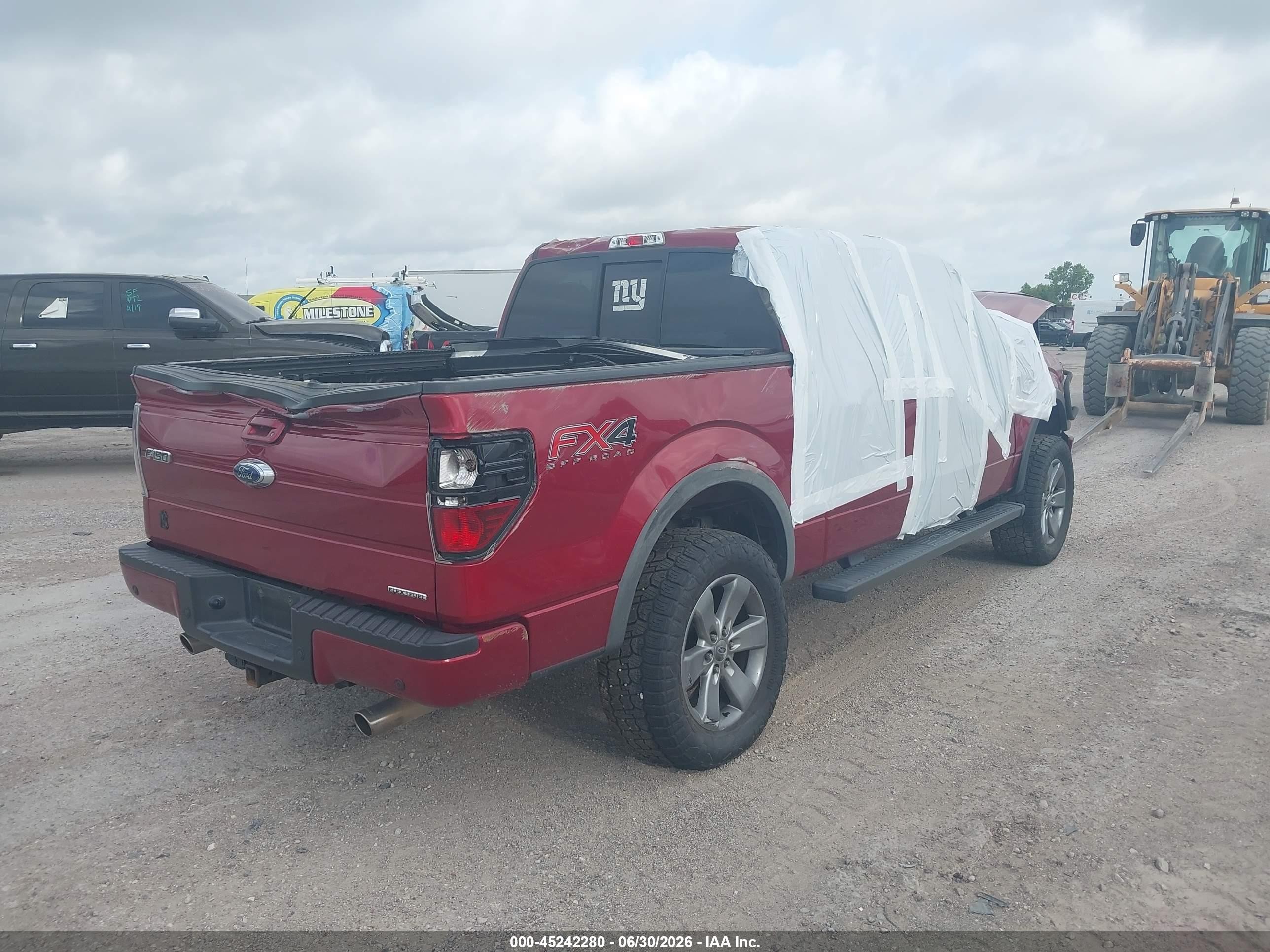 2013 Ford F-150 Fx4 Burgundy vin: 1FTFW1EF2DKD72381