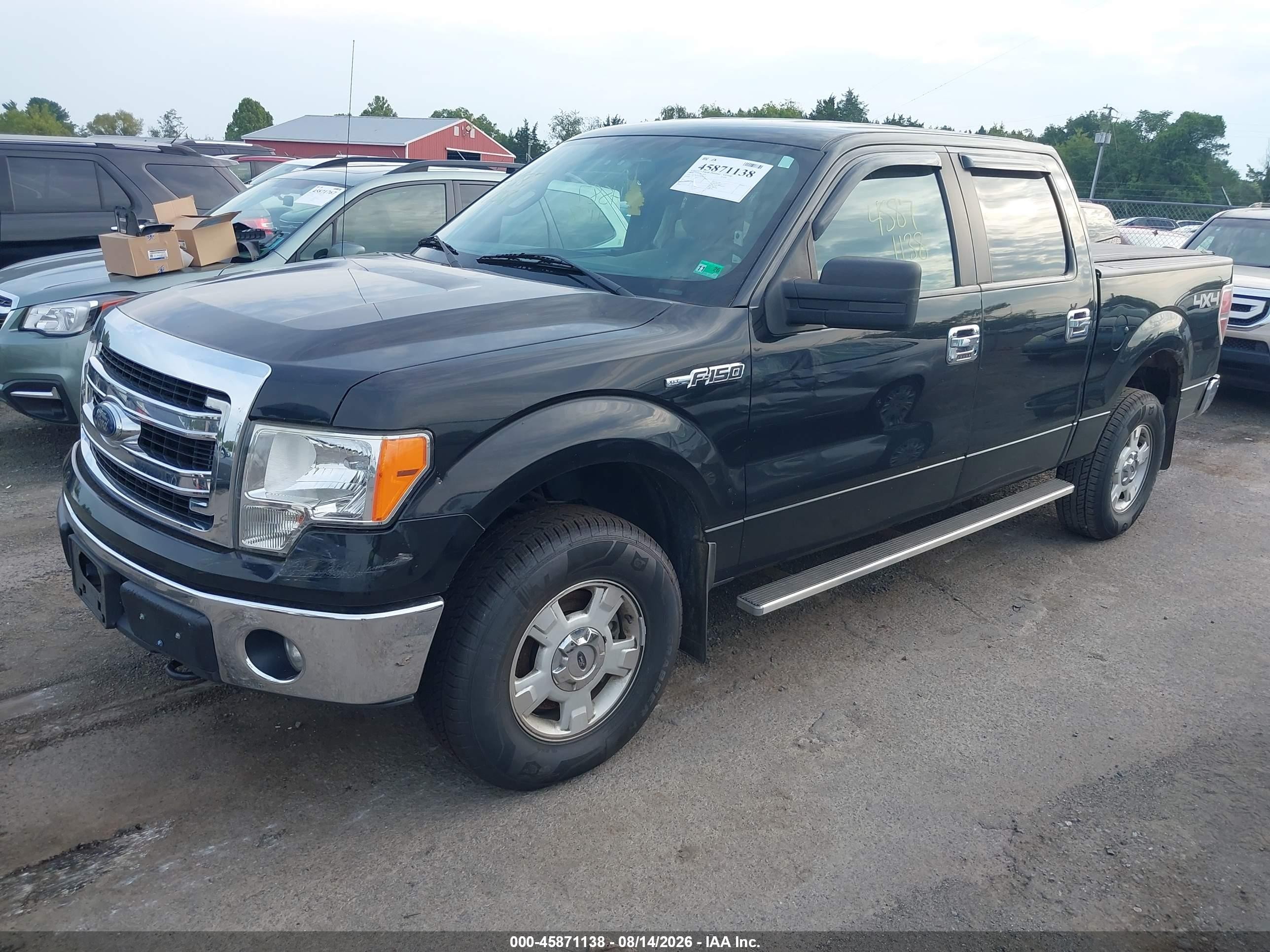 2013 Ford F-150 Xlt Black vin: 1FTFW1EF2DKF81183