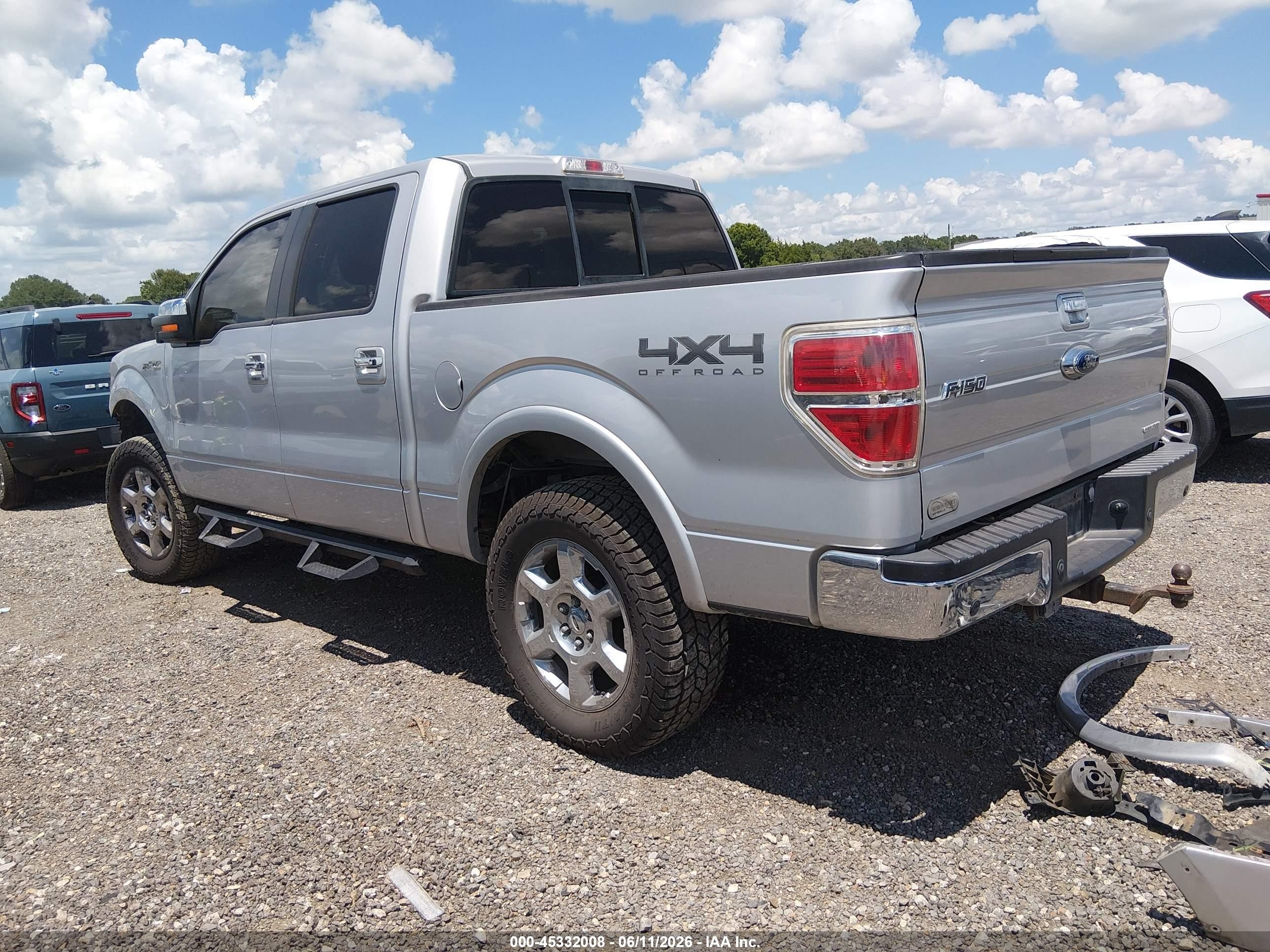 2014 Ford F-150 Lariat Silver vin: 1FTFW1EF2EFA35798