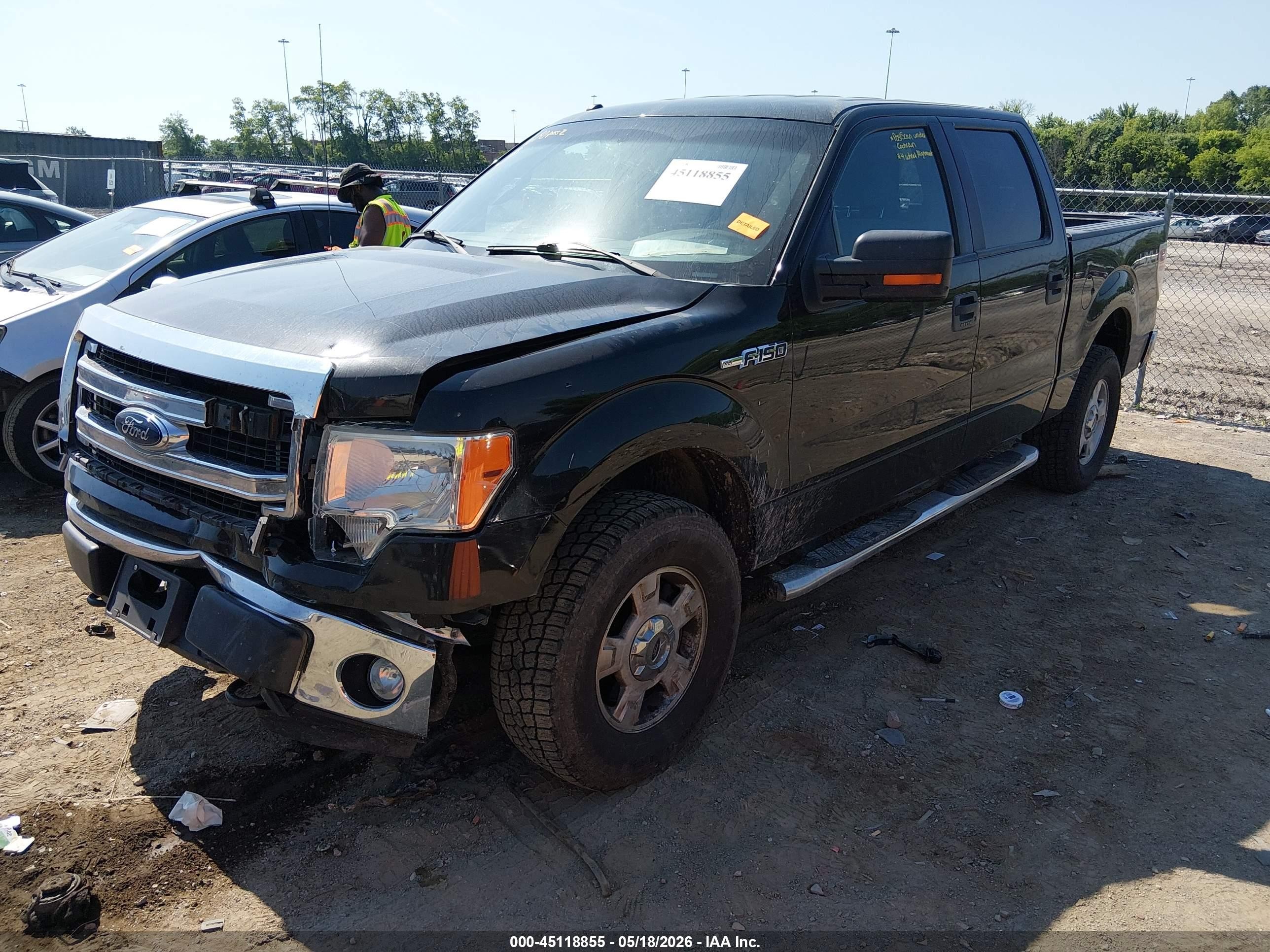 2014 Ford F-150 Xlt Black vin: 1FTFW1EF2EFA46557