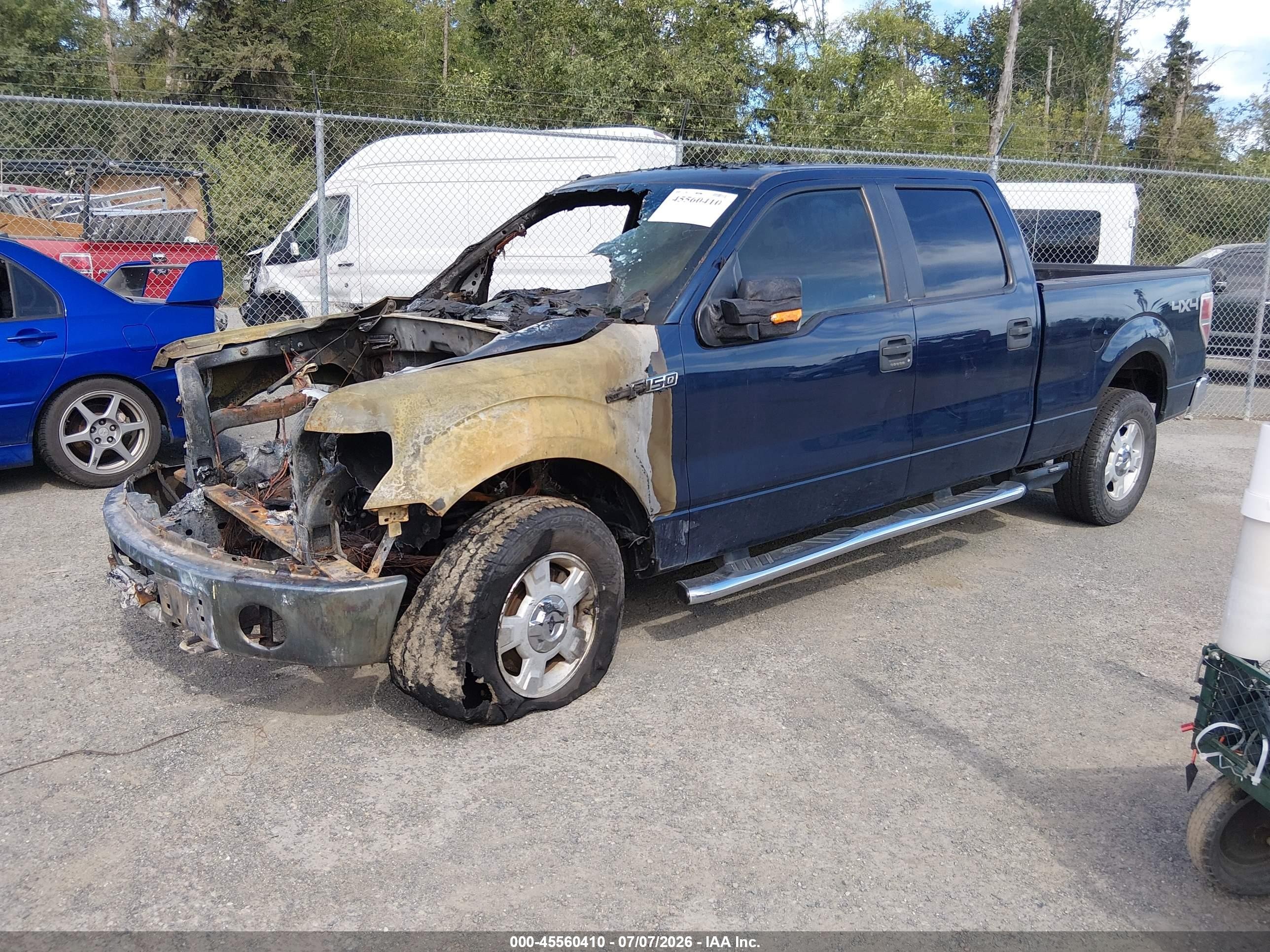 2014 Ford F-150 Fx4/king Ranch/lariat/platinum/stx/xl/xlt Blue vin: 1FTFW1EF2EFB40468