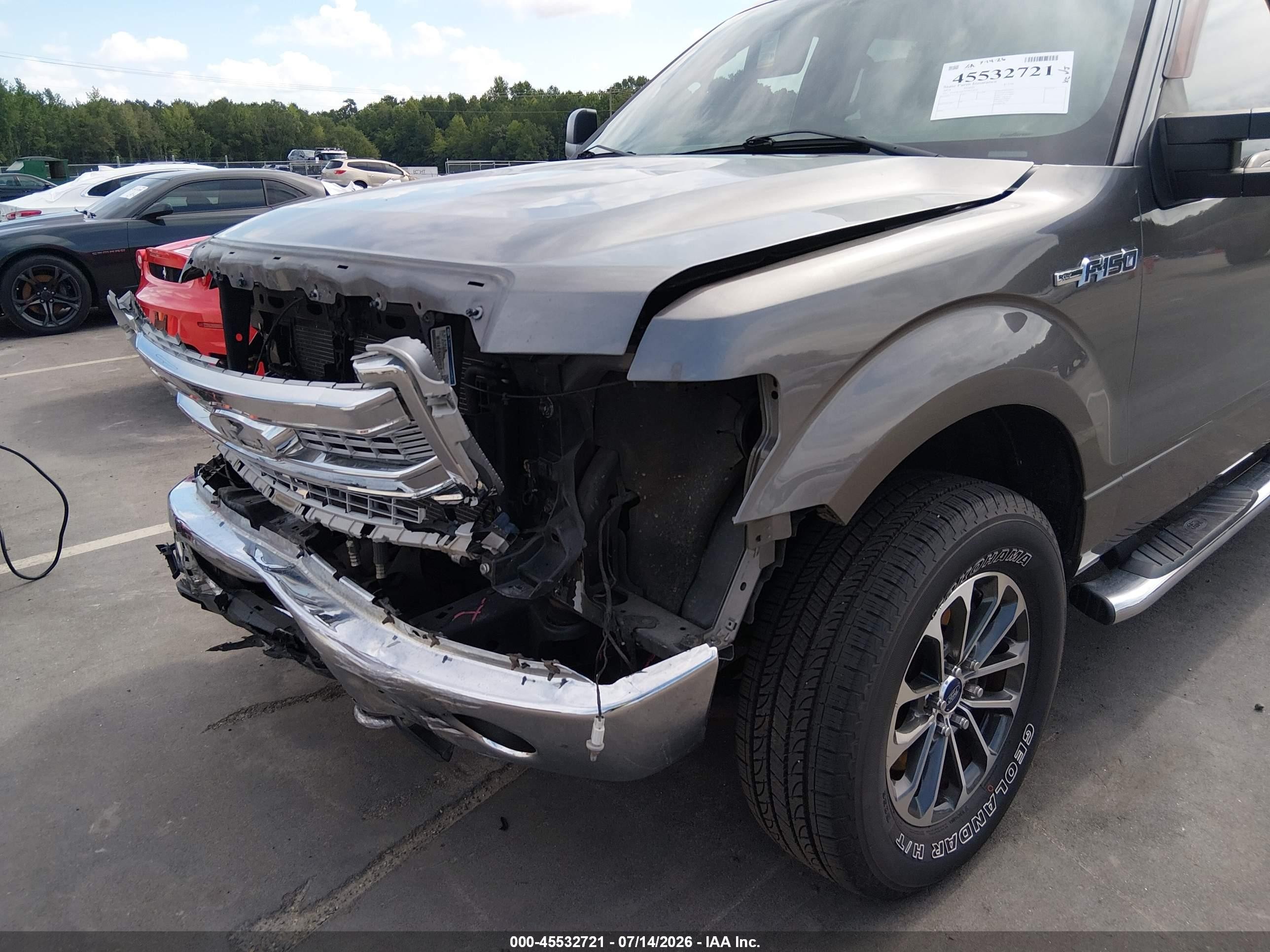 2014 Ford F-150 Fx4/king Ranch/lariat/platinum/stx/xl/xlt Gray vin: 1FTFW1EF2EFB92859
