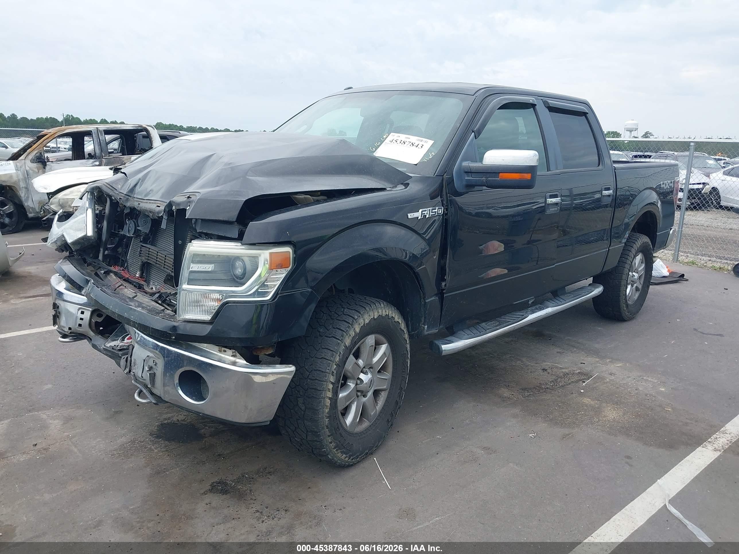 2014 Ford F-150 Xlt Black vin: 1FTFW1EF2EFC25066