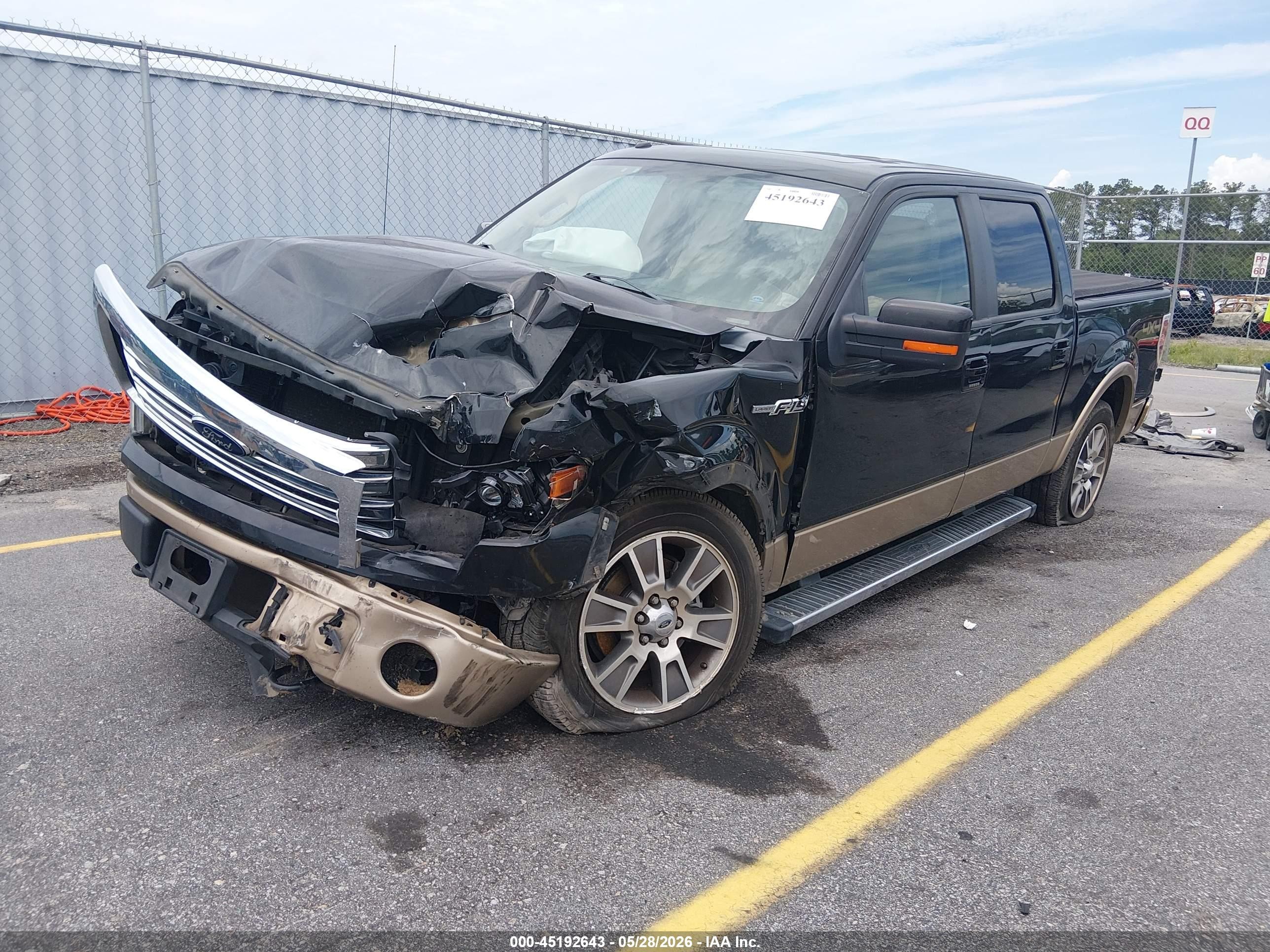 2014 Ford F-150 Lariat Black vin: 1FTFW1EF2EFC25763