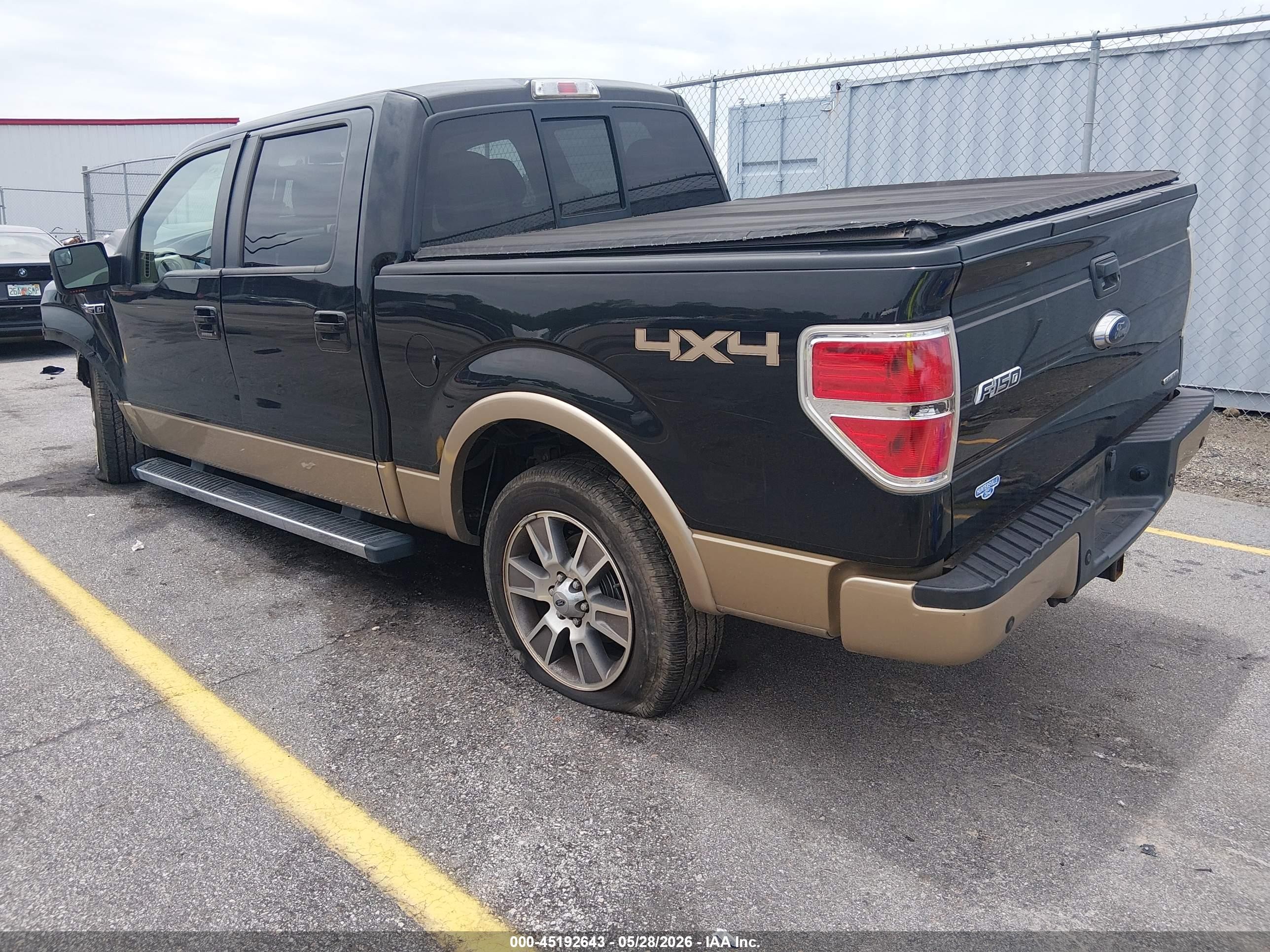 2014 Ford F-150 Lariat Black vin: 1FTFW1EF2EFC25763