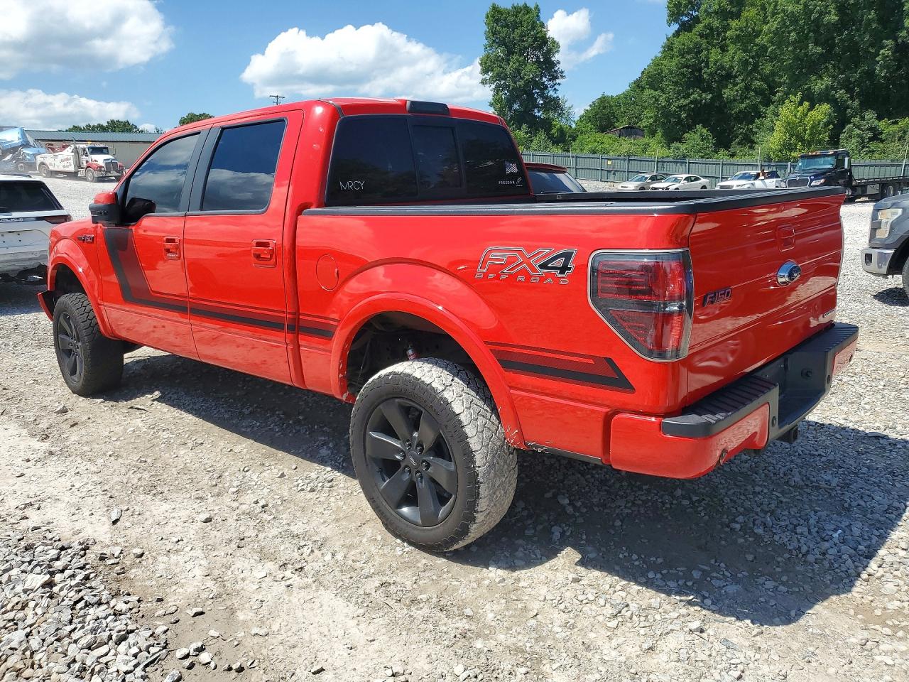 2014 Ford F150 Supercrew Red vin: 1FTFW1EF2EFC91312