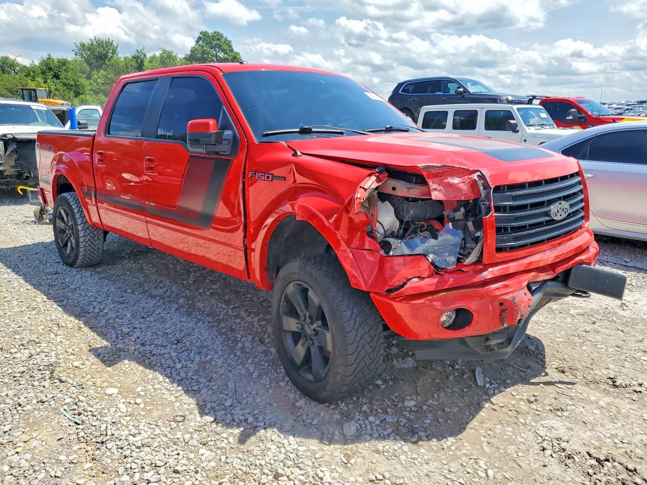 2014 Ford F150 Supercrew Red vin: 1FTFW1EF2EFC91312