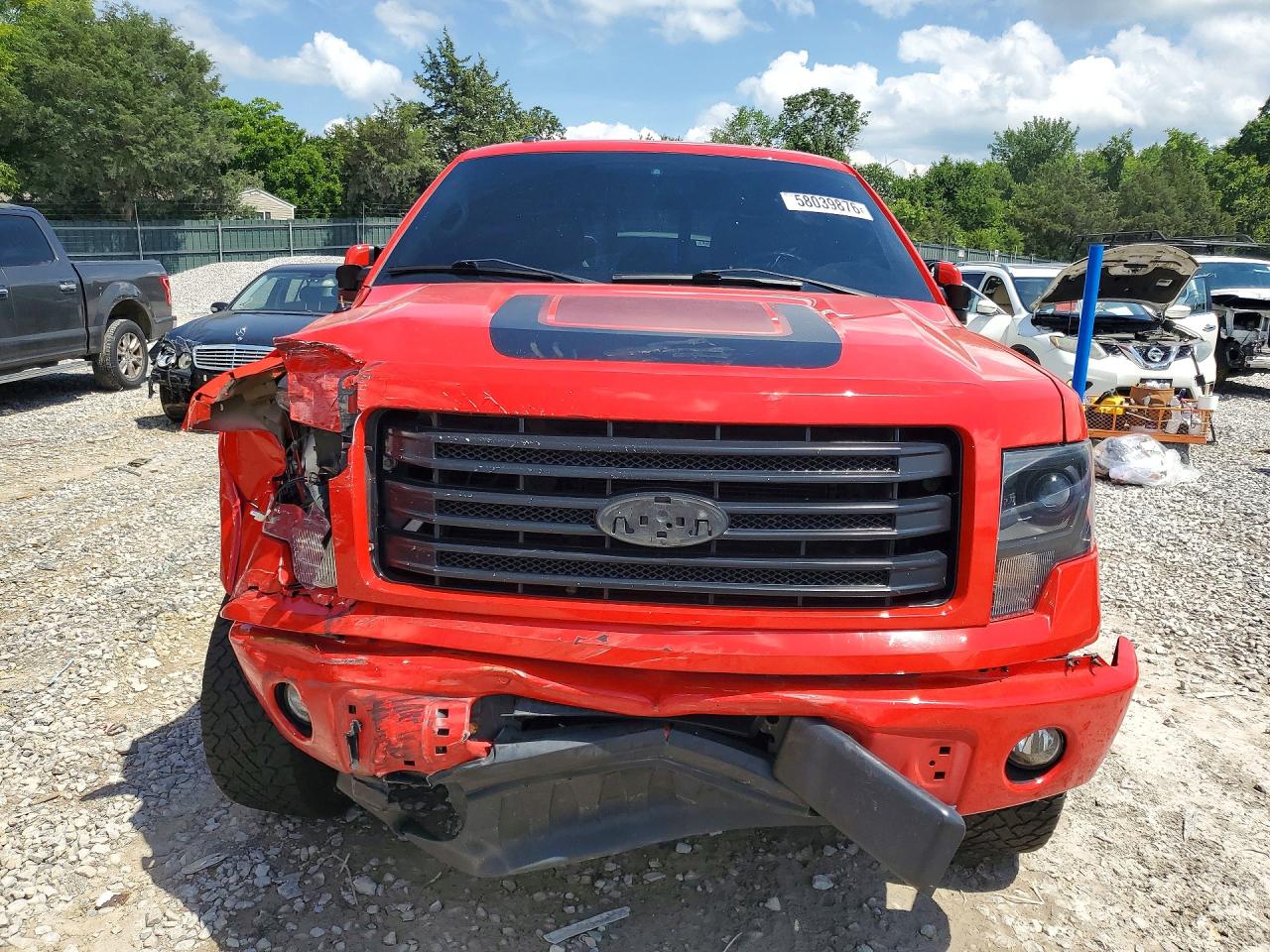 2014 Ford F150 Supercrew Red vin: 1FTFW1EF2EFC91312