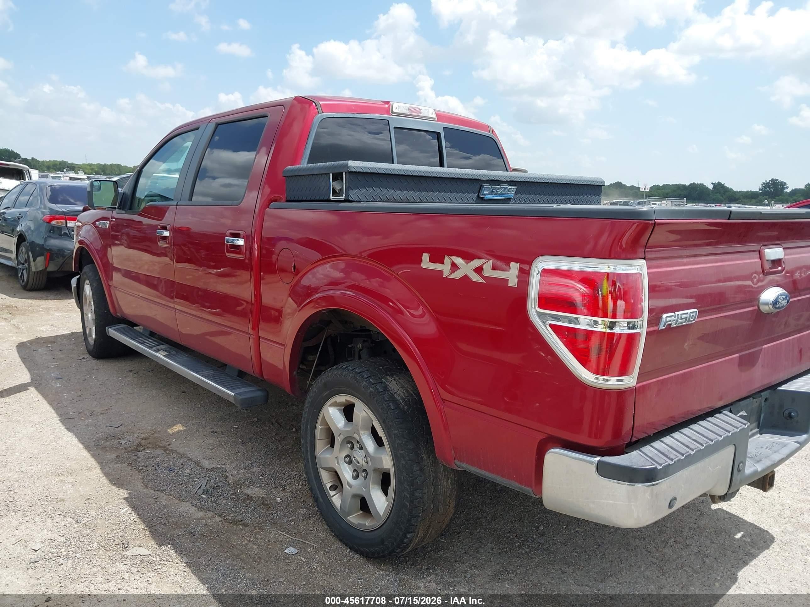 2014 Ford F-150 Lariat Красный vin: 1FTFW1EF2EKD58000