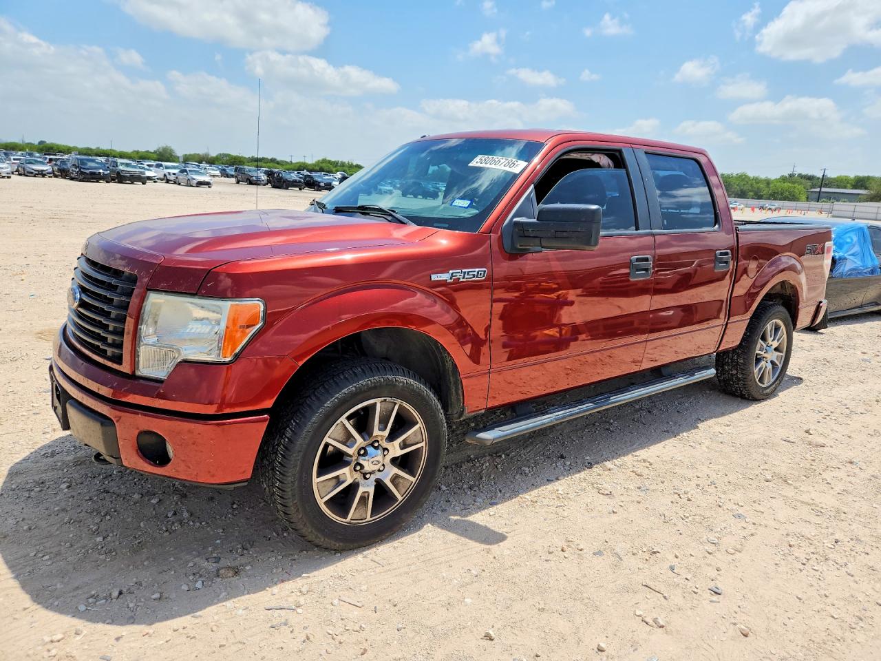 2014 Ford F150 Supercrew Orange vin: 1FTFW1EF2EKE06143