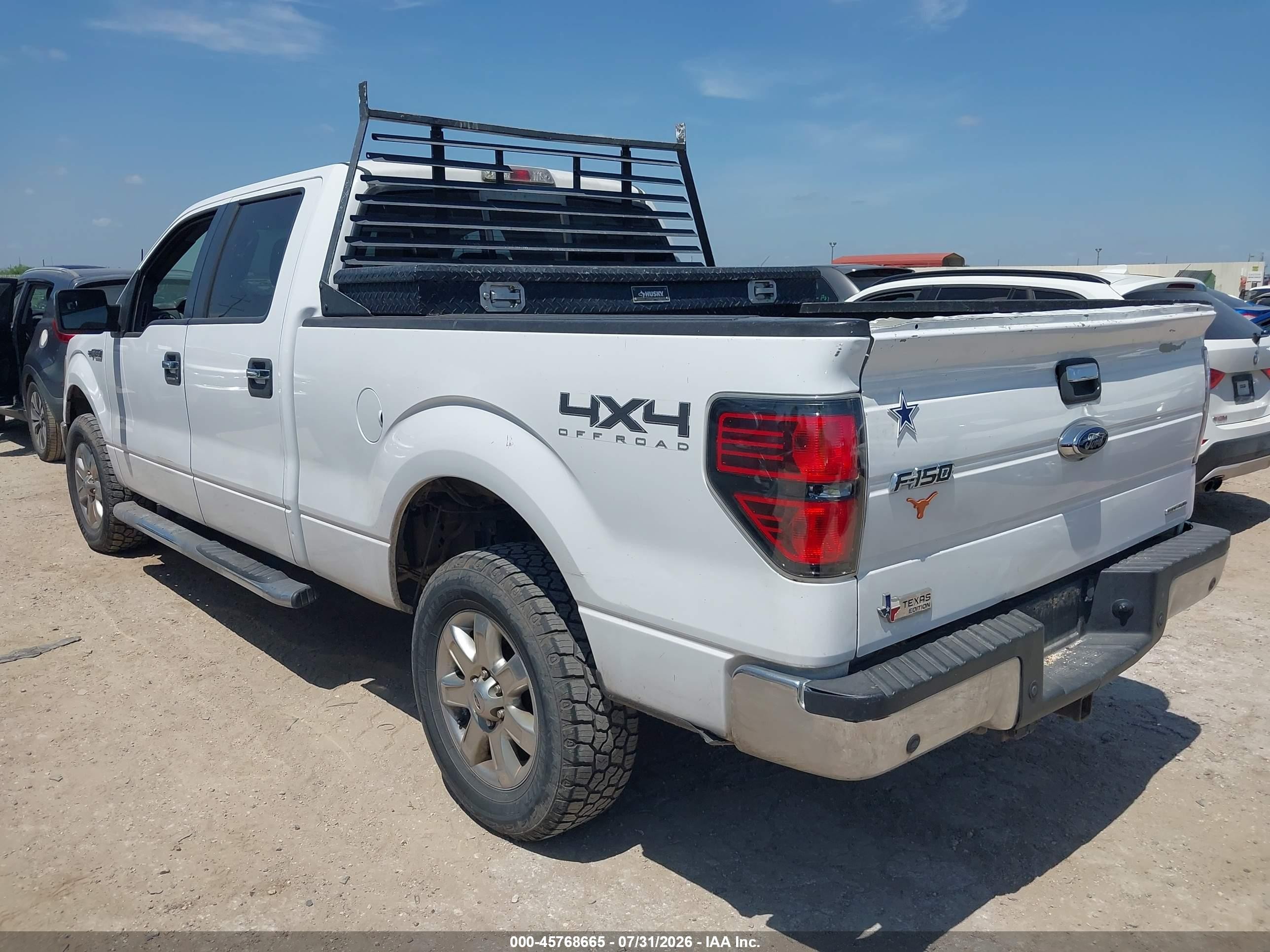 2014 Ford F-150 Xlt White vin: 1FTFW1EF2EKG04396