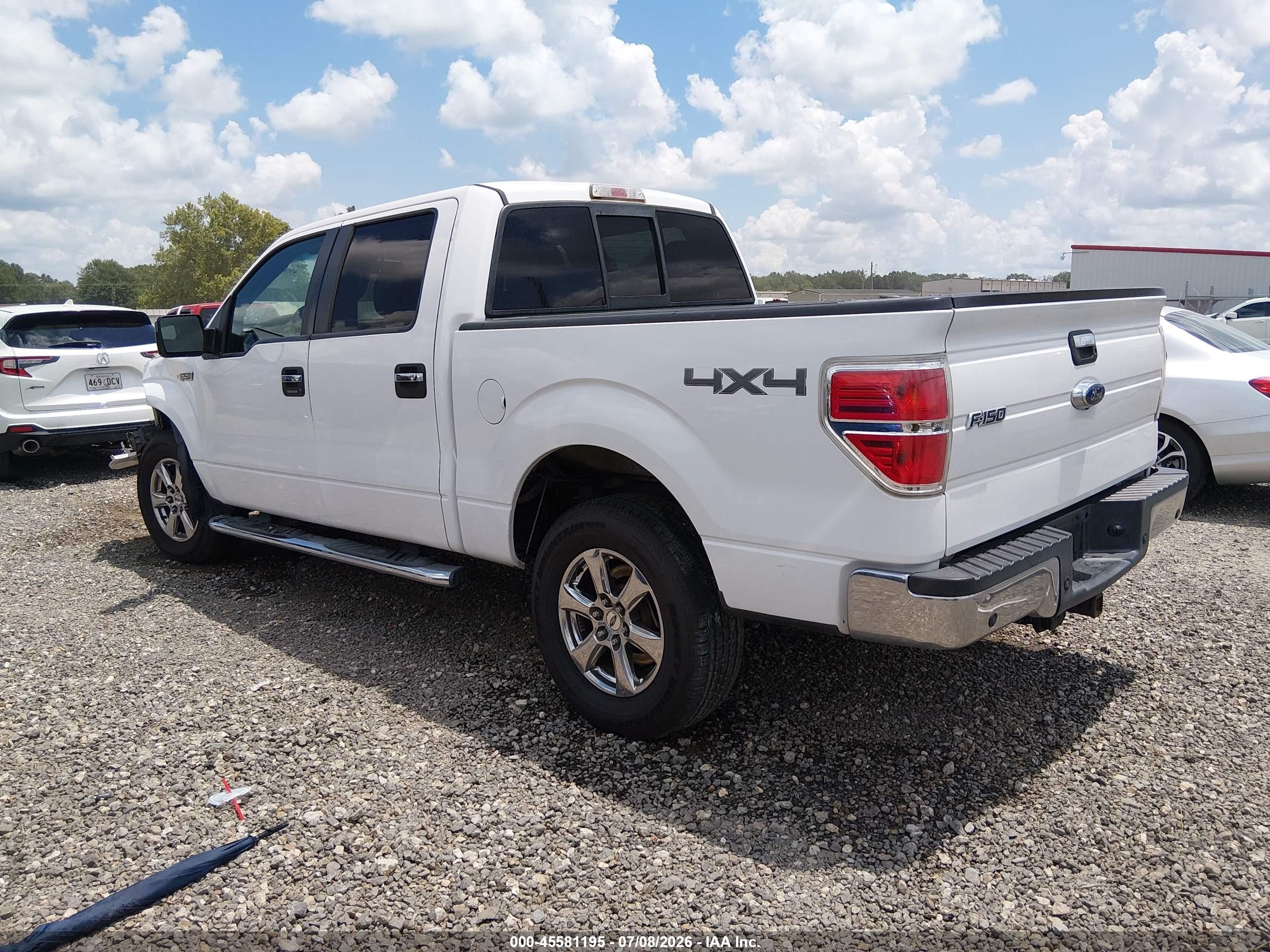 2014 Ford F-150 Xlt White vin: 1FTFW1EF2EKG25393