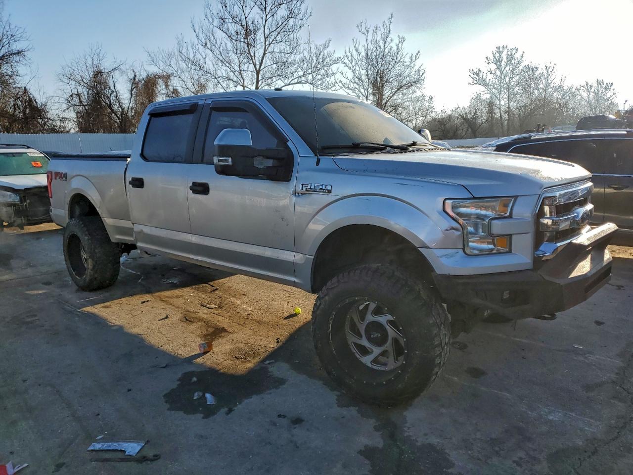 2015 Ford F150 Supercrew Gray vin: 1FTFW1EF2FFA92455