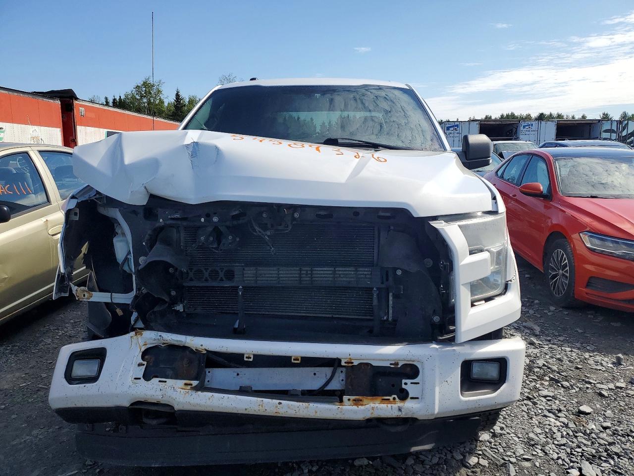 2015 Ford F150 Supercrew White vin: 1FTFW1EF2FFB72242