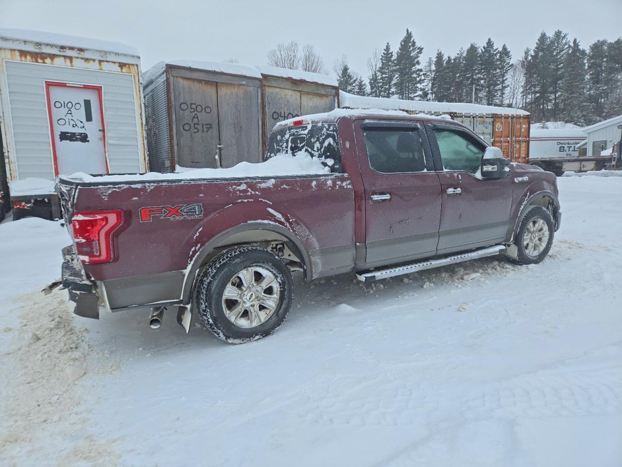 2015 Ford F150 Supercrew Burgundy vin: 1FTFW1EF2FFC40572
