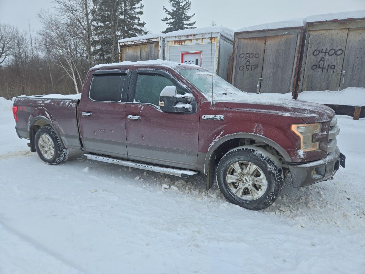 2015 Ford F150 Supercrew Burgundy vin: 1FTFW1EF2FFC40572